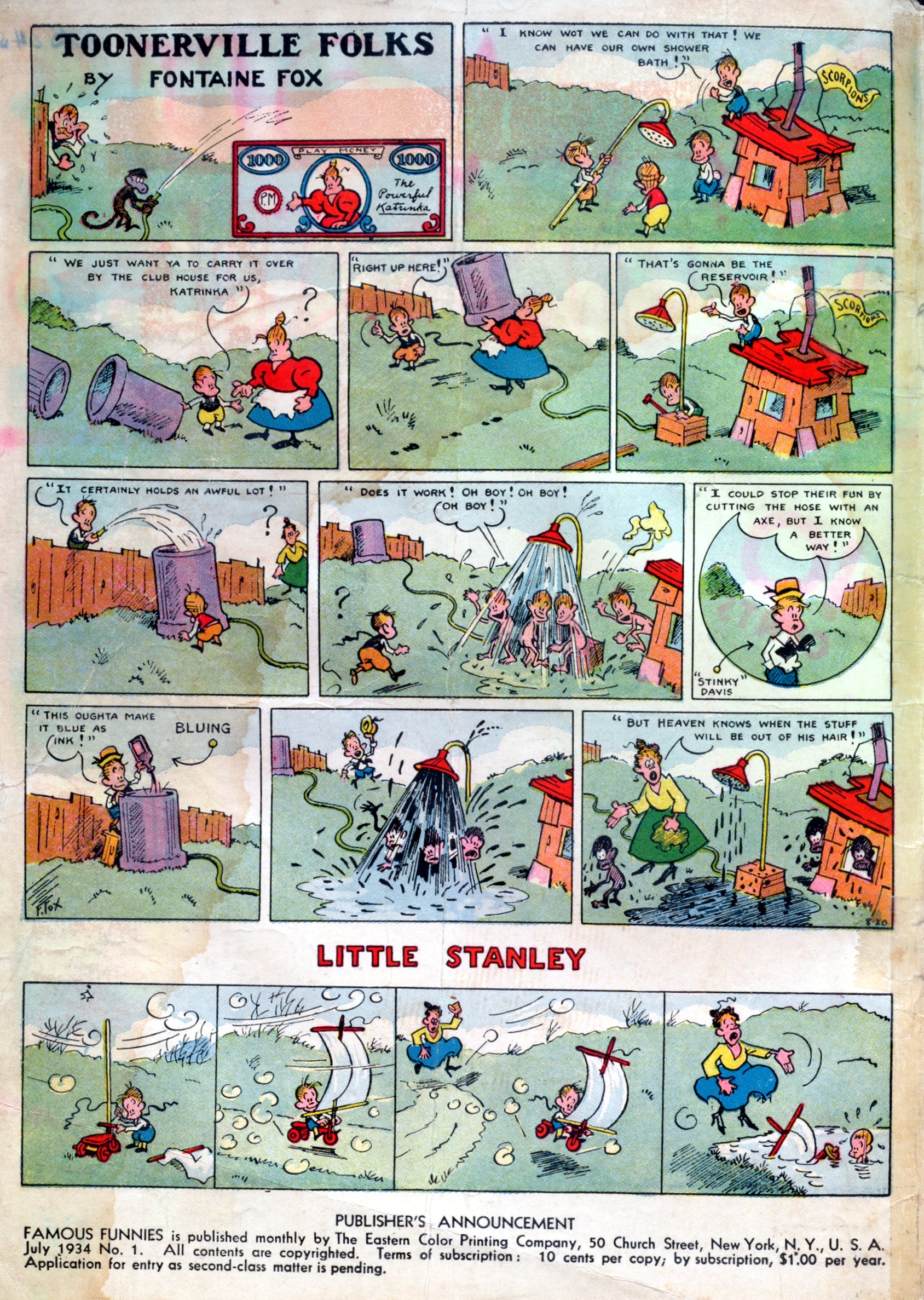 Read online Famous Funnies comic -  Issue #1 - 2