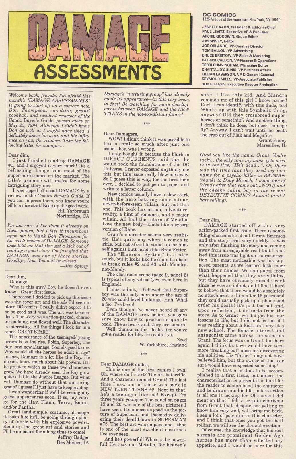 Read online Damage (1994) comic -  Issue #5 - 25