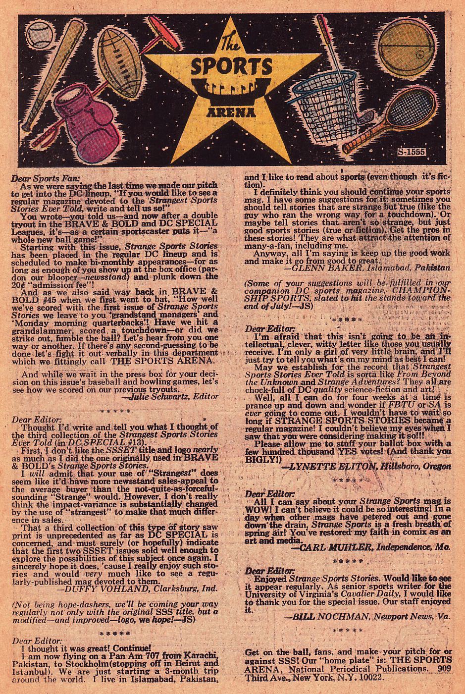 Read online Strange Sports Stories (1973) comic -  Issue #1 - 14