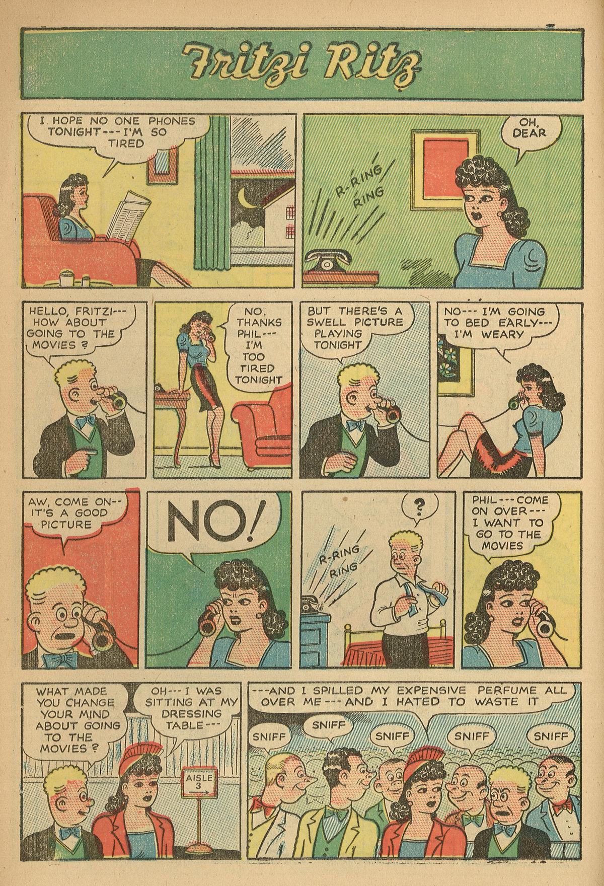 Read online Fritzi Ritz (1953) comic -  Issue #4 - 12