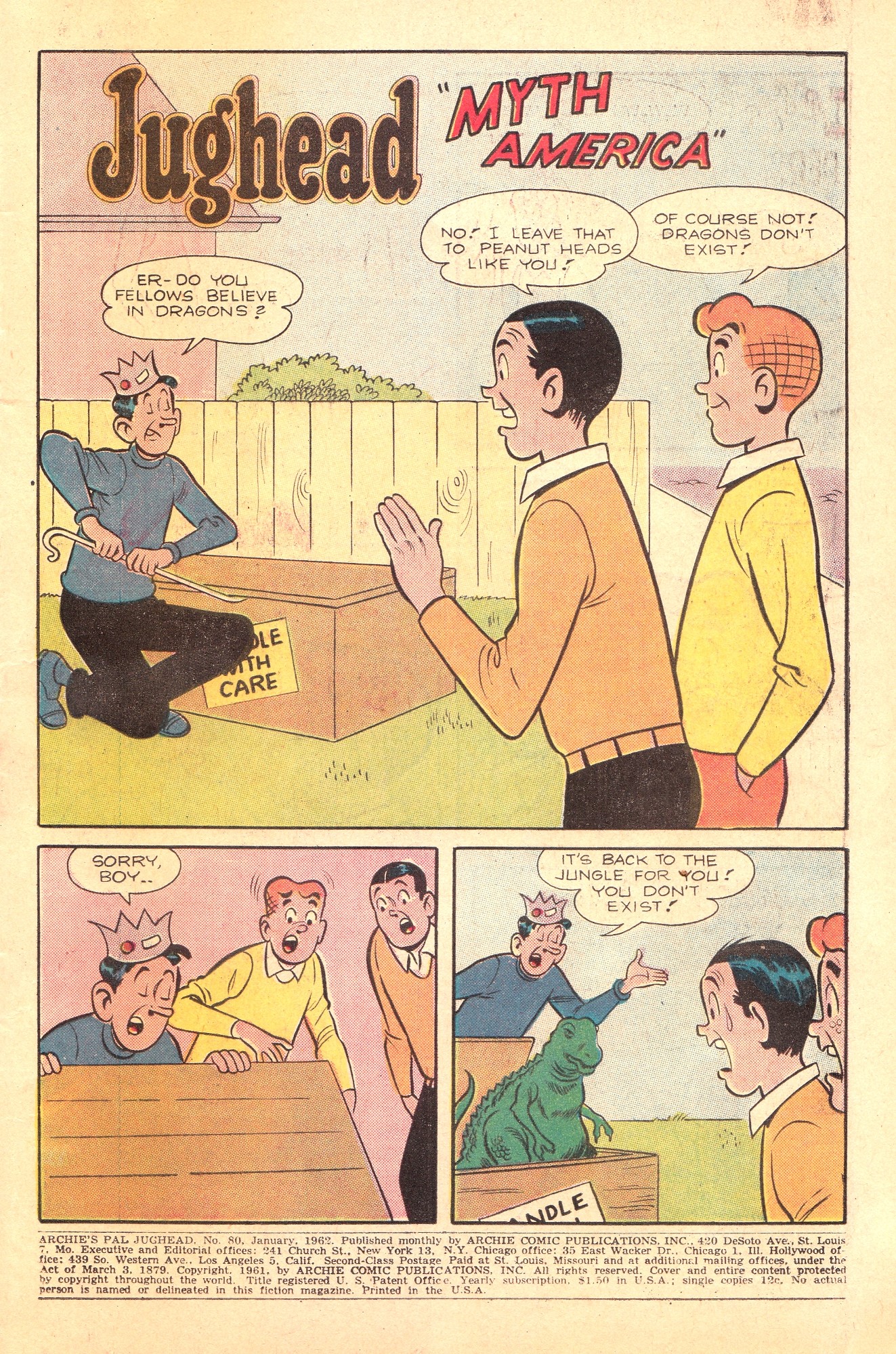 Read online Archie's Pal Jughead comic -  Issue #80 - 4