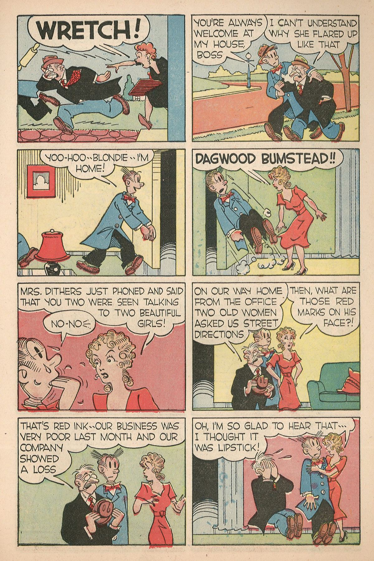 Read online Blondie Comics (1947) comic -  Issue #7 - 5