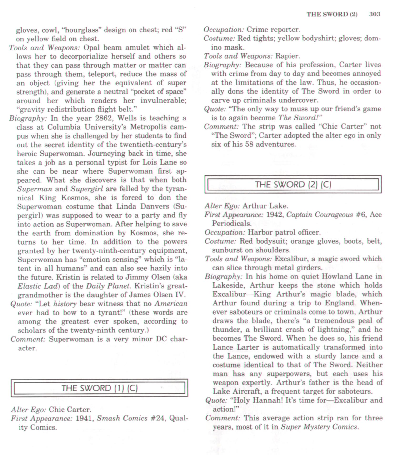 Read online The Encyclopedia of Superheroes comic -  Issue # TPB (Part 4) - 38