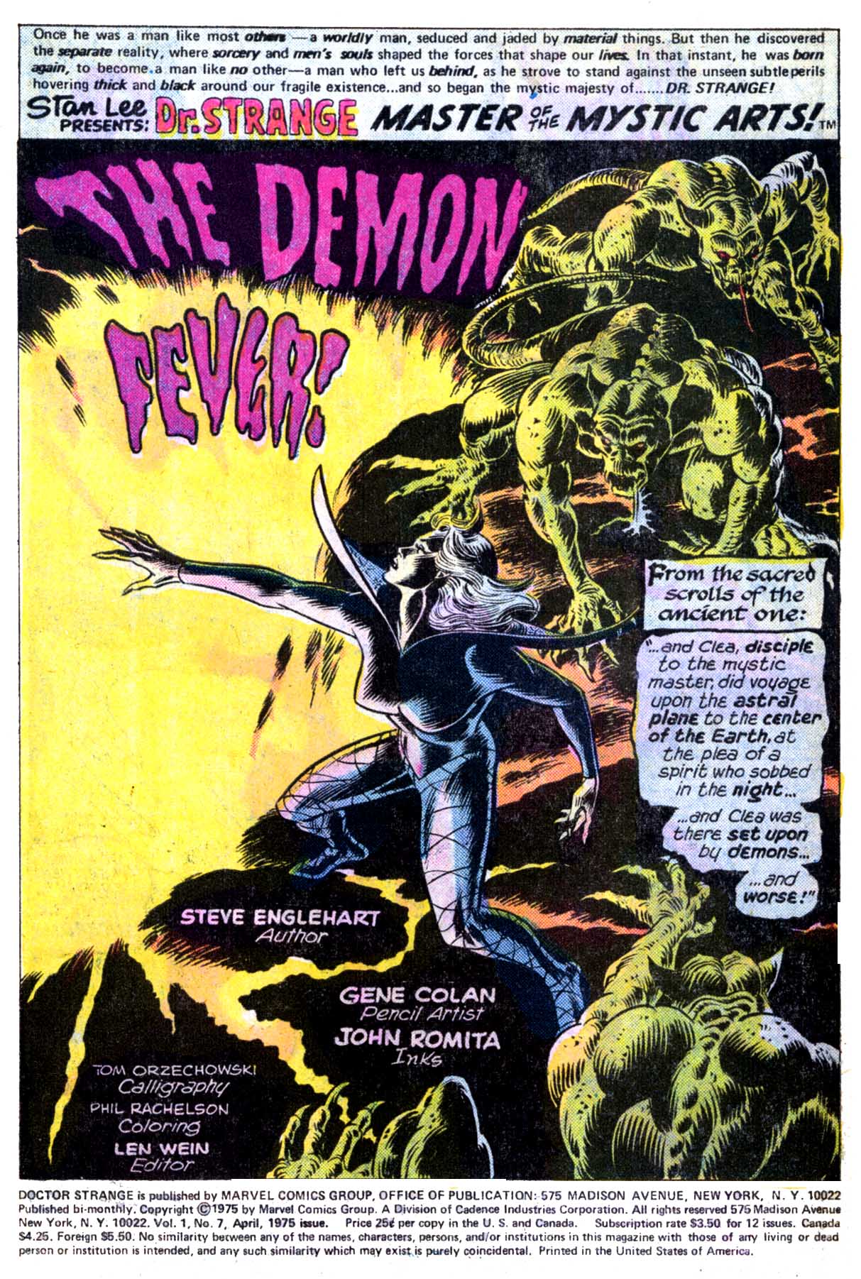 Read online Doctor Strange (1974) comic -  Issue #7 - 2
