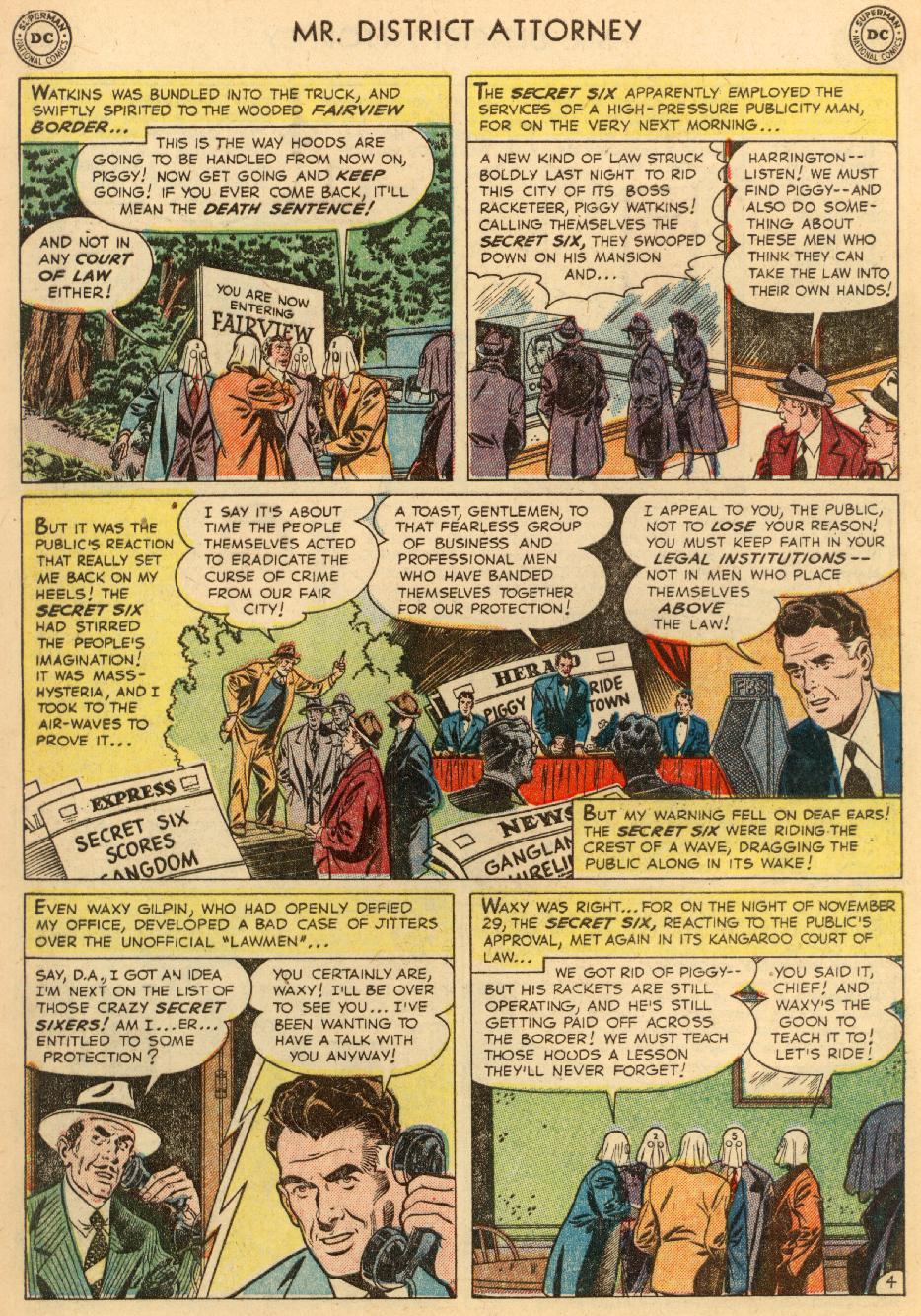 Read online Mr. District Attorney comic -  Issue #27 - 6