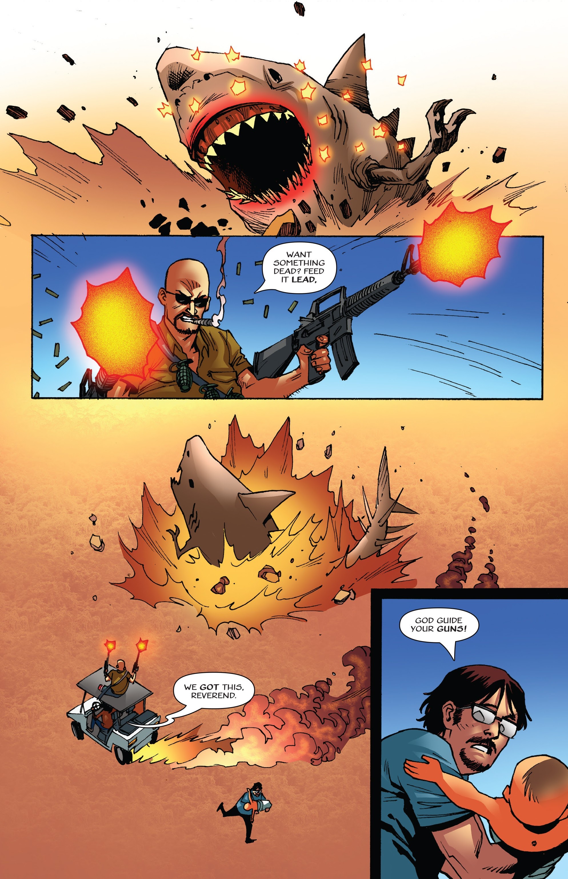 Read online Sharkasaurus comic -  Issue # TPB - 68