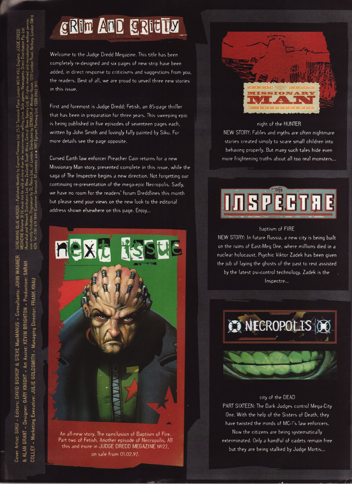 Read online Judge Dredd Megazine (vol. 3) comic -  Issue #26 - 2
