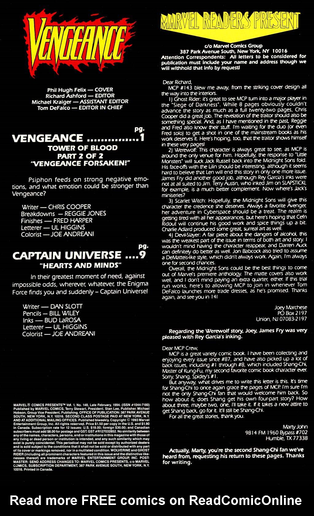 Read online Marvel Comics Presents (1988) comic -  Issue #148 - 20