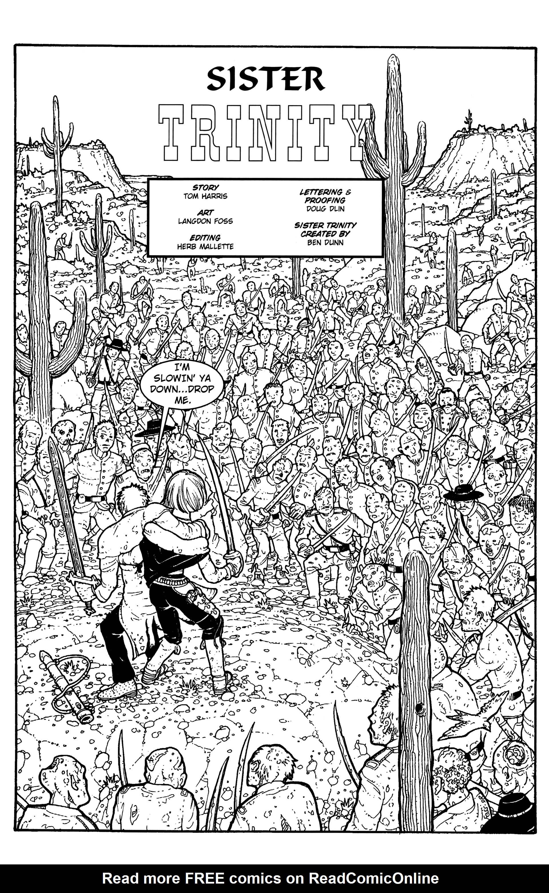 Read online Warrior Nun: Black & White comic -  Issue #15 - 3