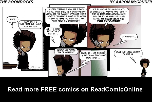 Read online The Boondocks Collection comic -  Issue # Year 2002 - 111