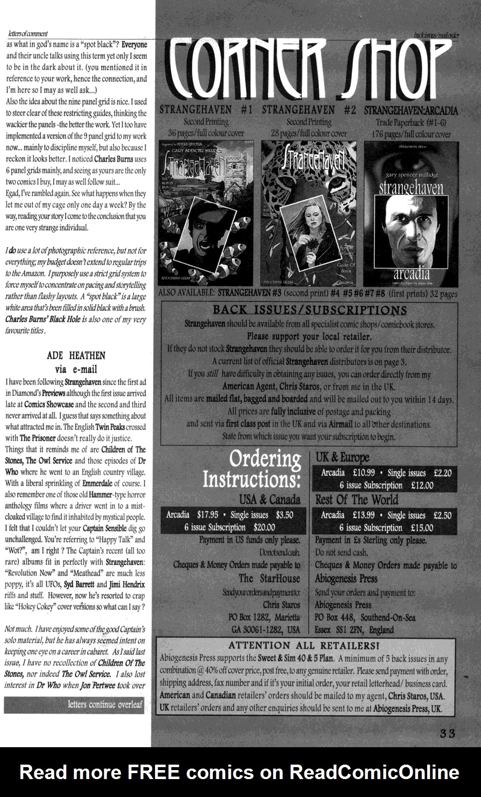 Read online Strangehaven comic -  Issue #9 - 33