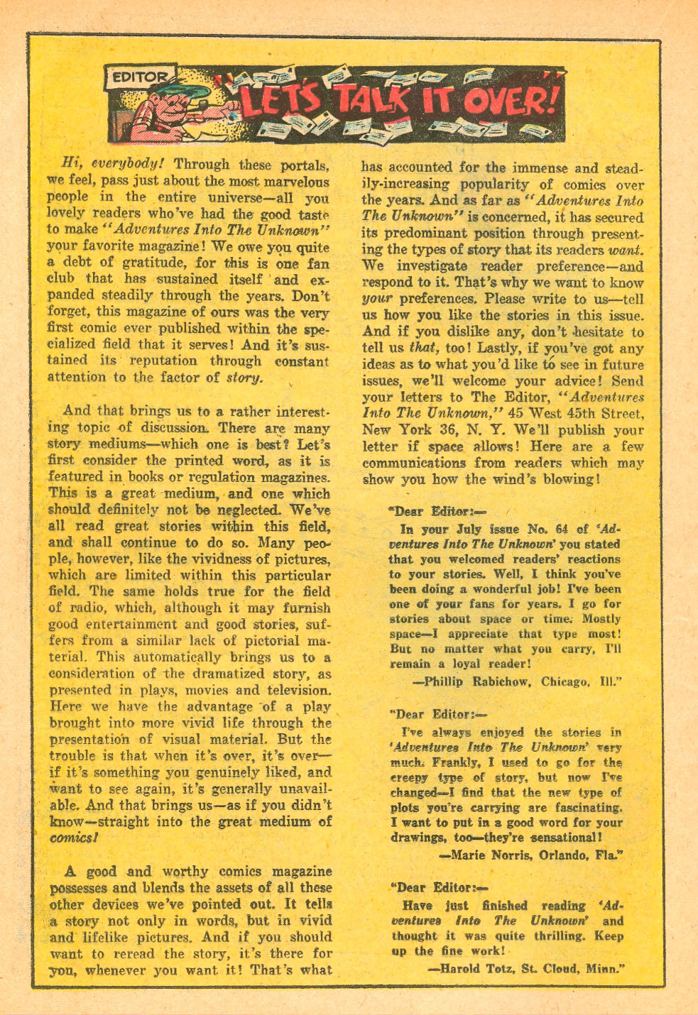 Read online Adventures Into The Unknown comic -  Issue #68 - 24