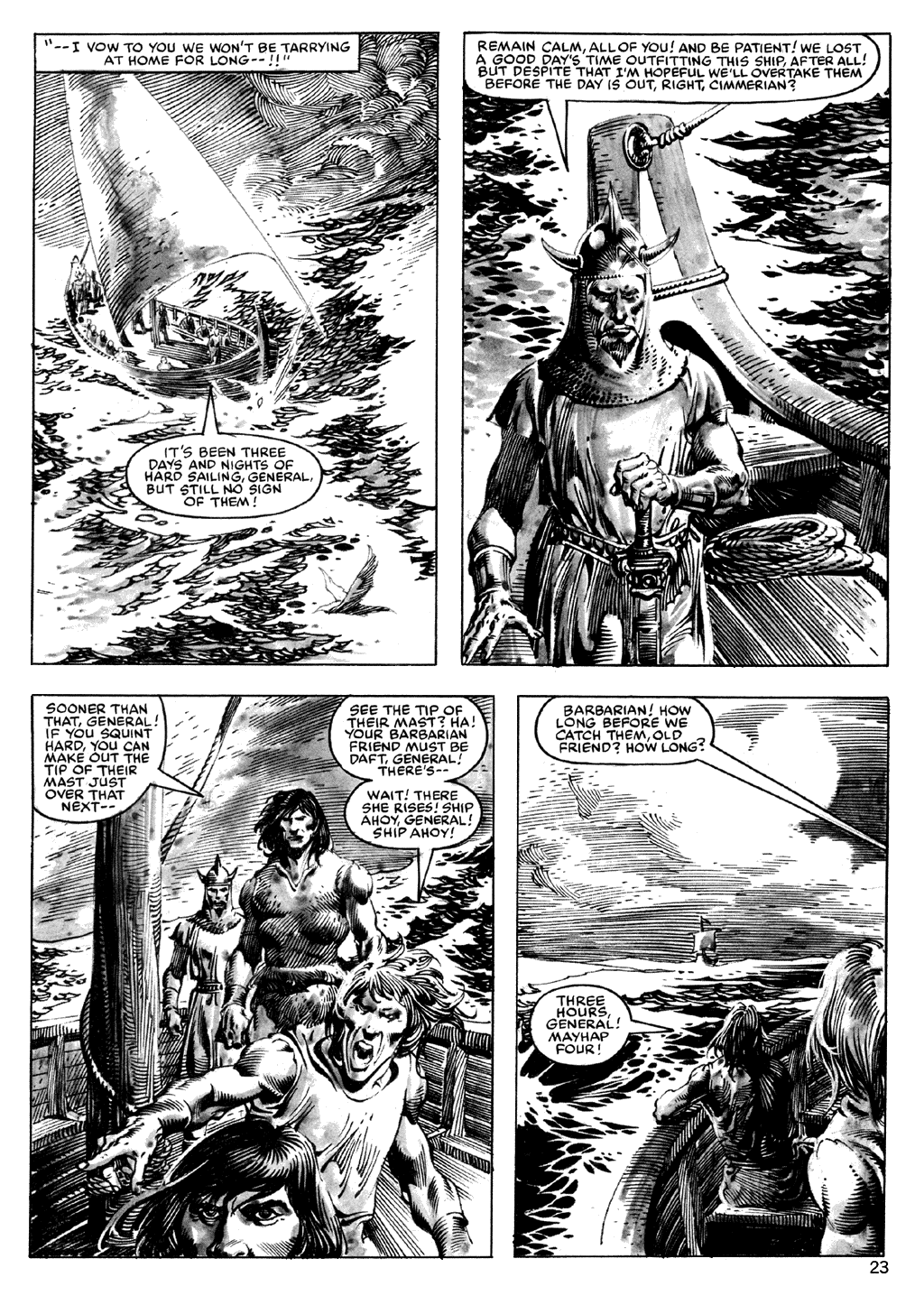 Read online The Savage Sword Of Conan comic -  Issue #101 - 23