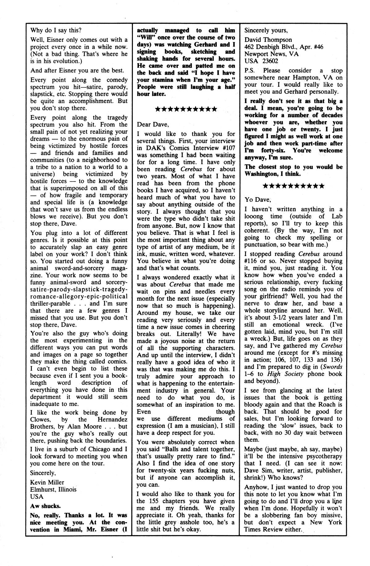 Read online Cerebus comic -  Issue #159 - 22