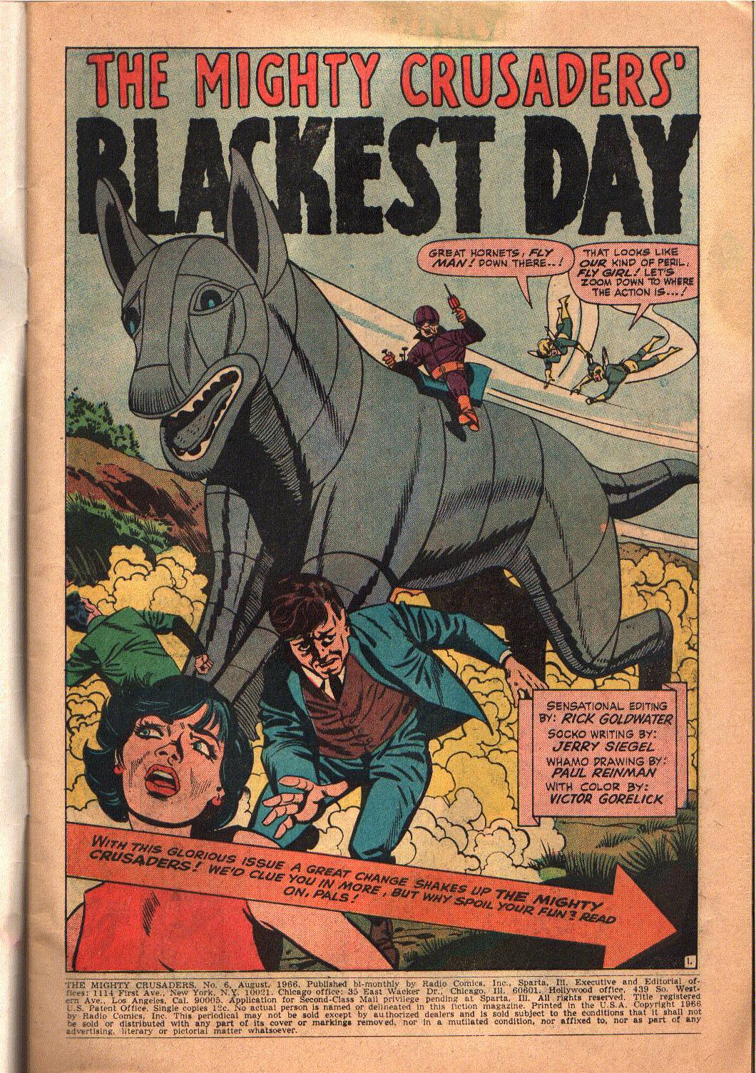 Read online The Mighty Crusaders (1965) comic -  Issue #6 - 2