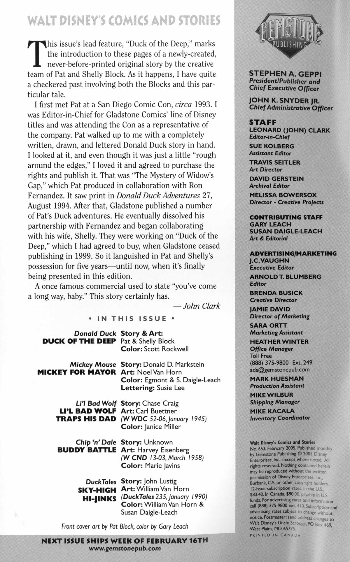 Read online Walt Disney's Comics and Stories comic -  Issue #653 - 2