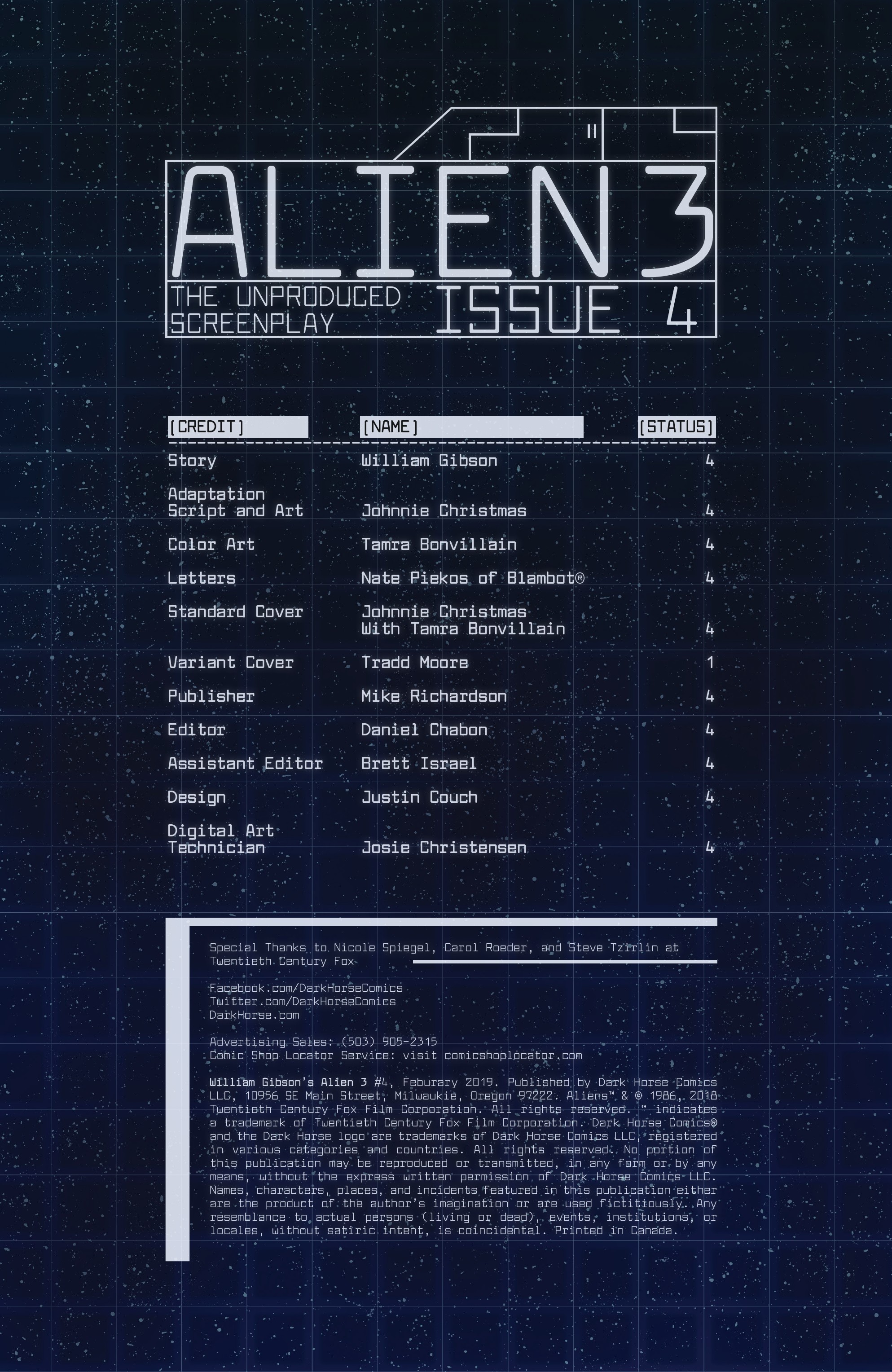 Read online William Gibson's Alien 3 comic -  Issue #4 - 2