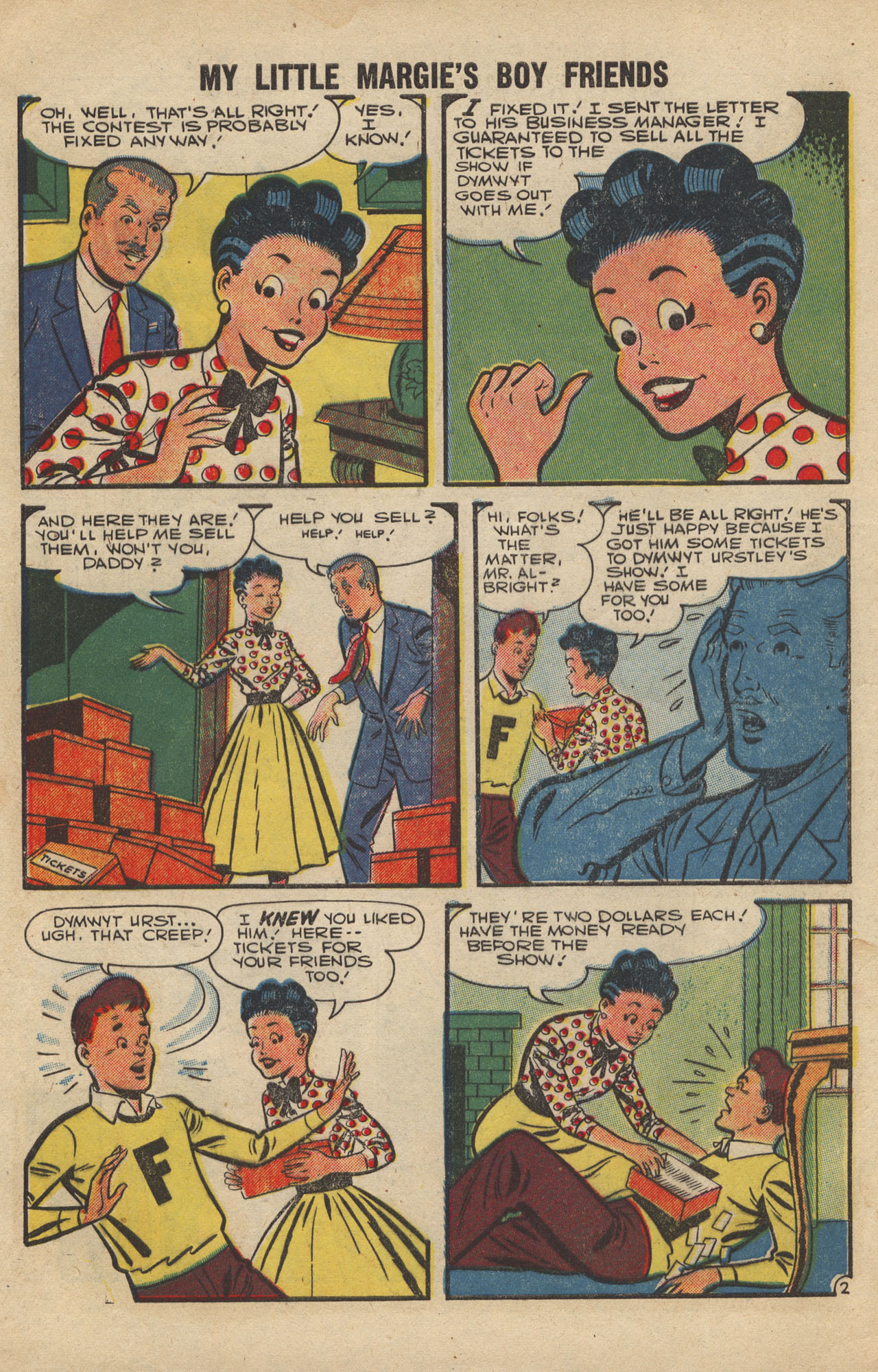 Read online My Little Margie's Boy Friends comic -  Issue #7 - 4