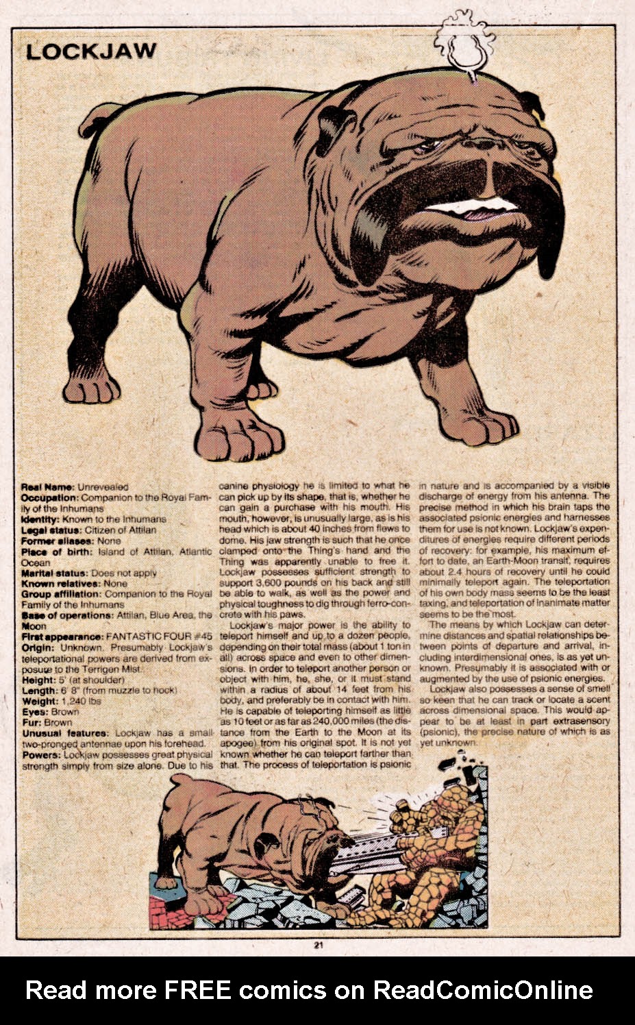 Read online The Official Handbook of the Marvel Universe comic -  Issue #6 - 22