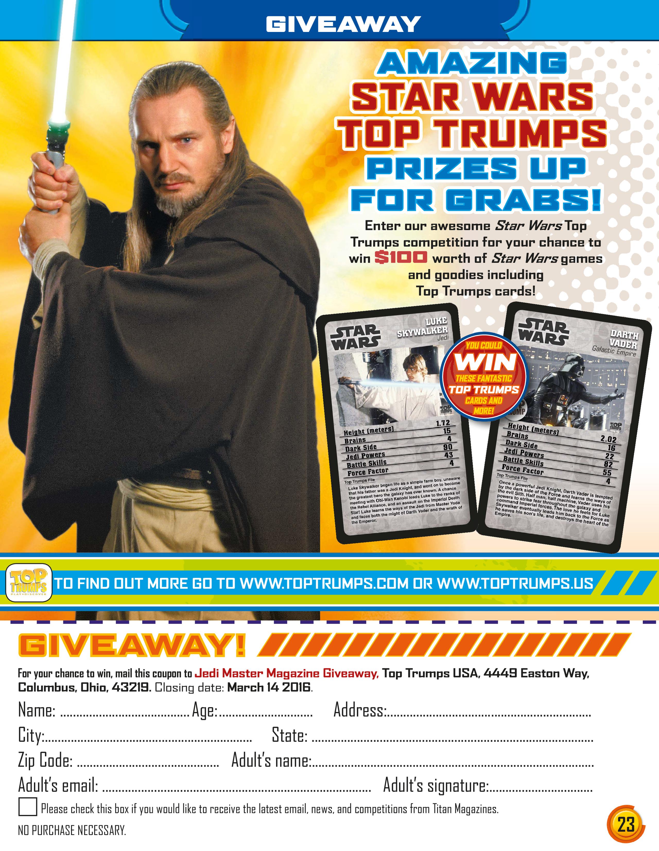 Read online Star Wars Jedi Master Magazine comic -  Issue #2 - 23