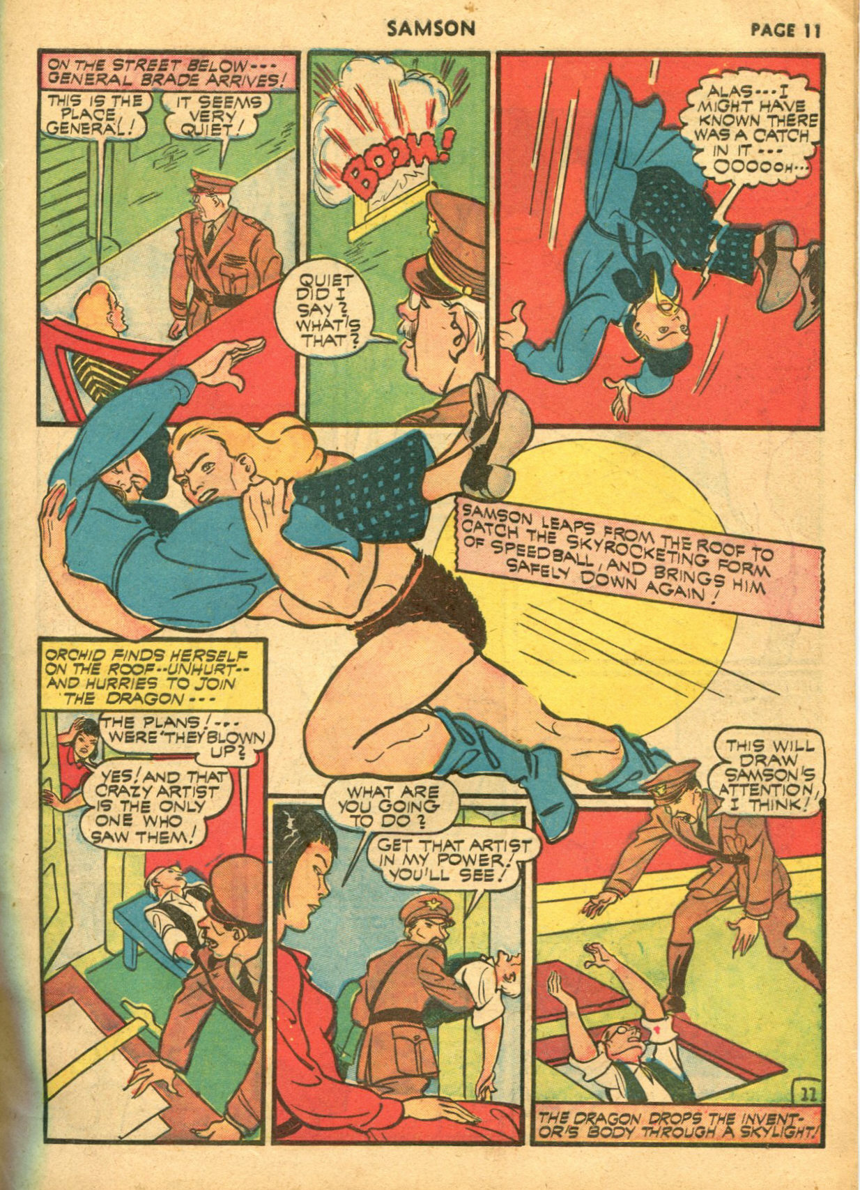 Read online Samson (1940) comic -  Issue #6 - 13