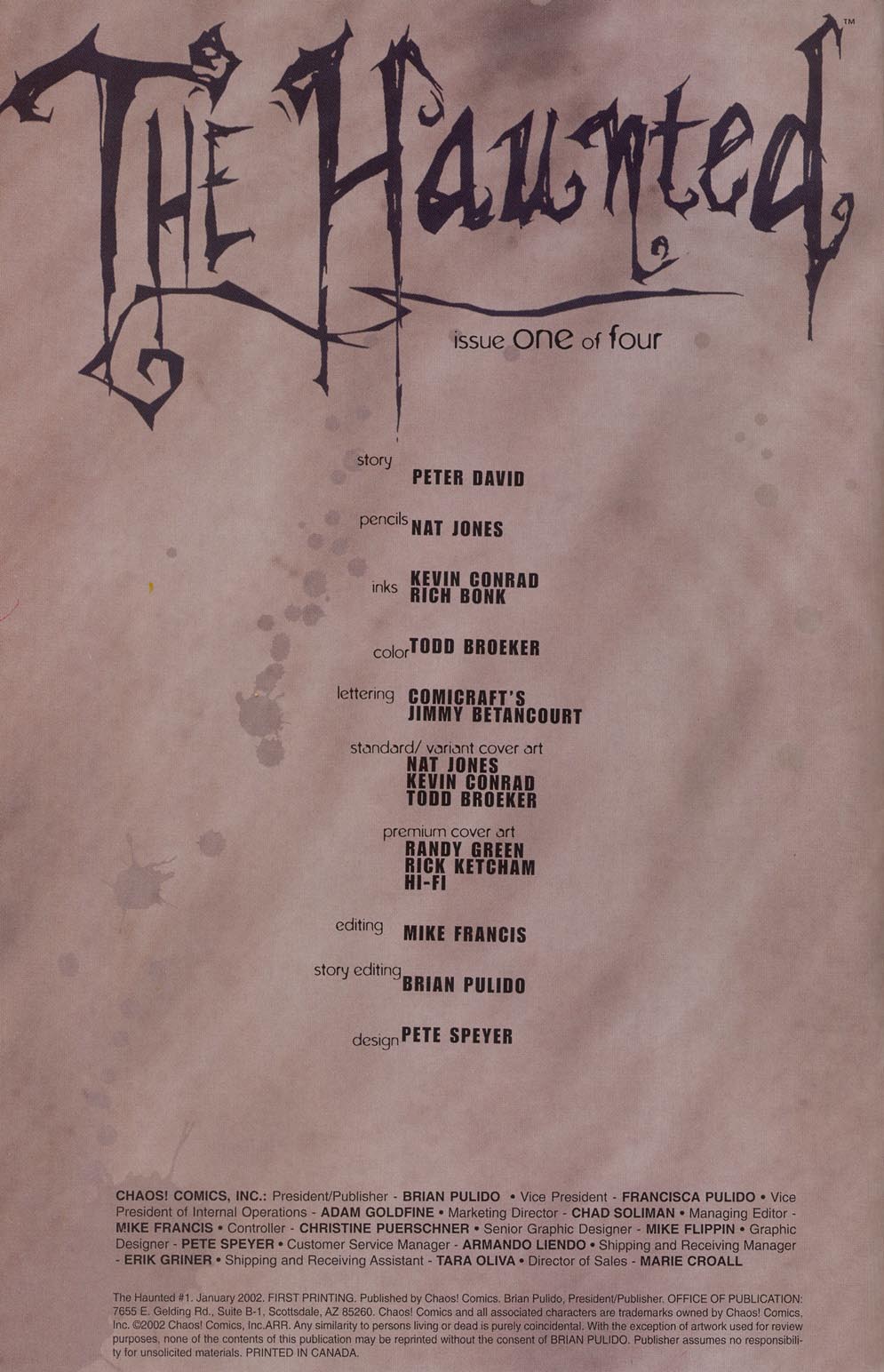 Read online The Haunted comic -  Issue #1 - 2
