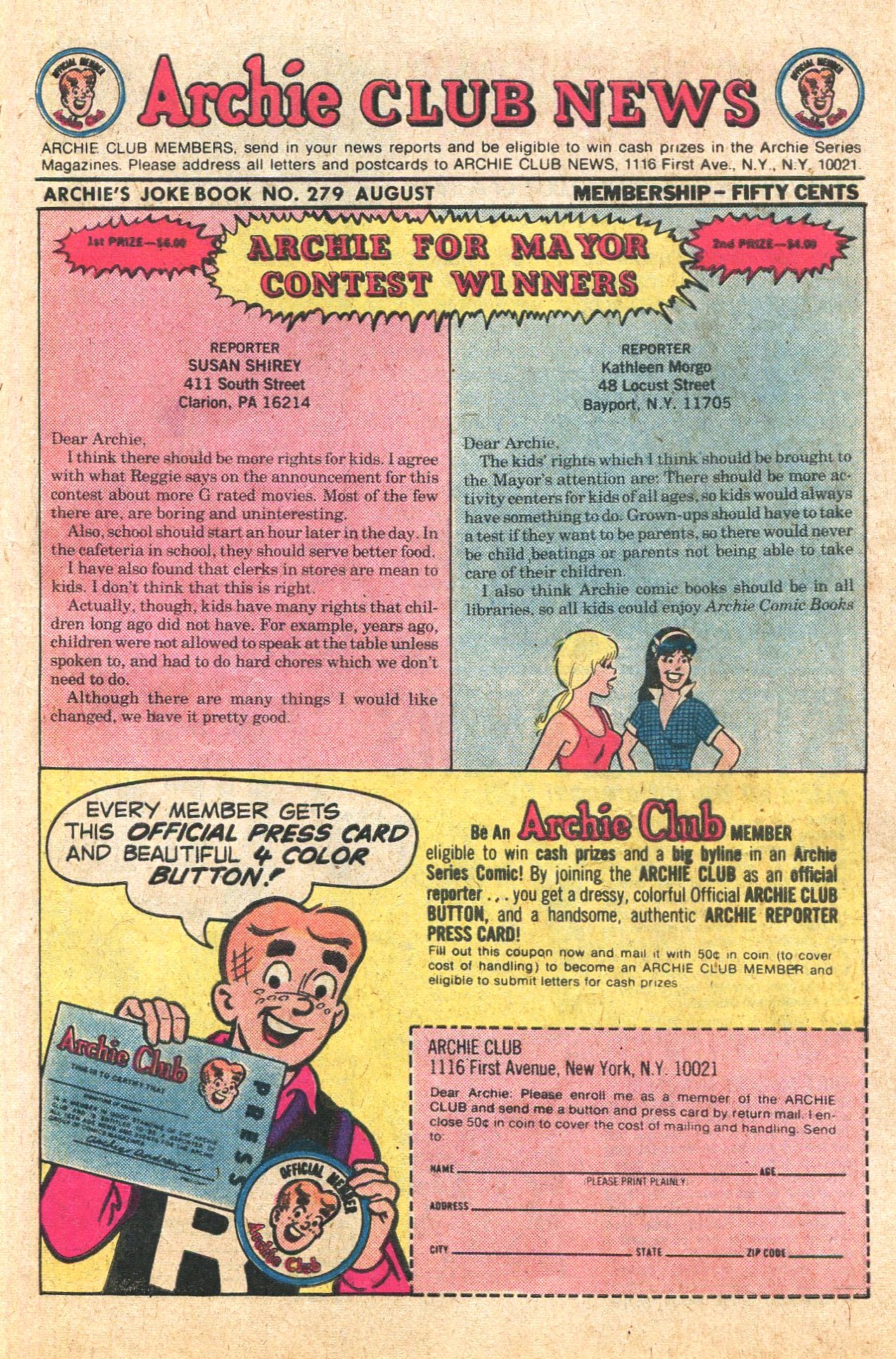 Read online Archie's Joke Book Magazine comic -  Issue #279 - 27