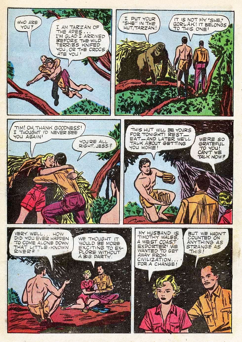 Read online Tarzan (1948) comic -  Issue #20 - 13