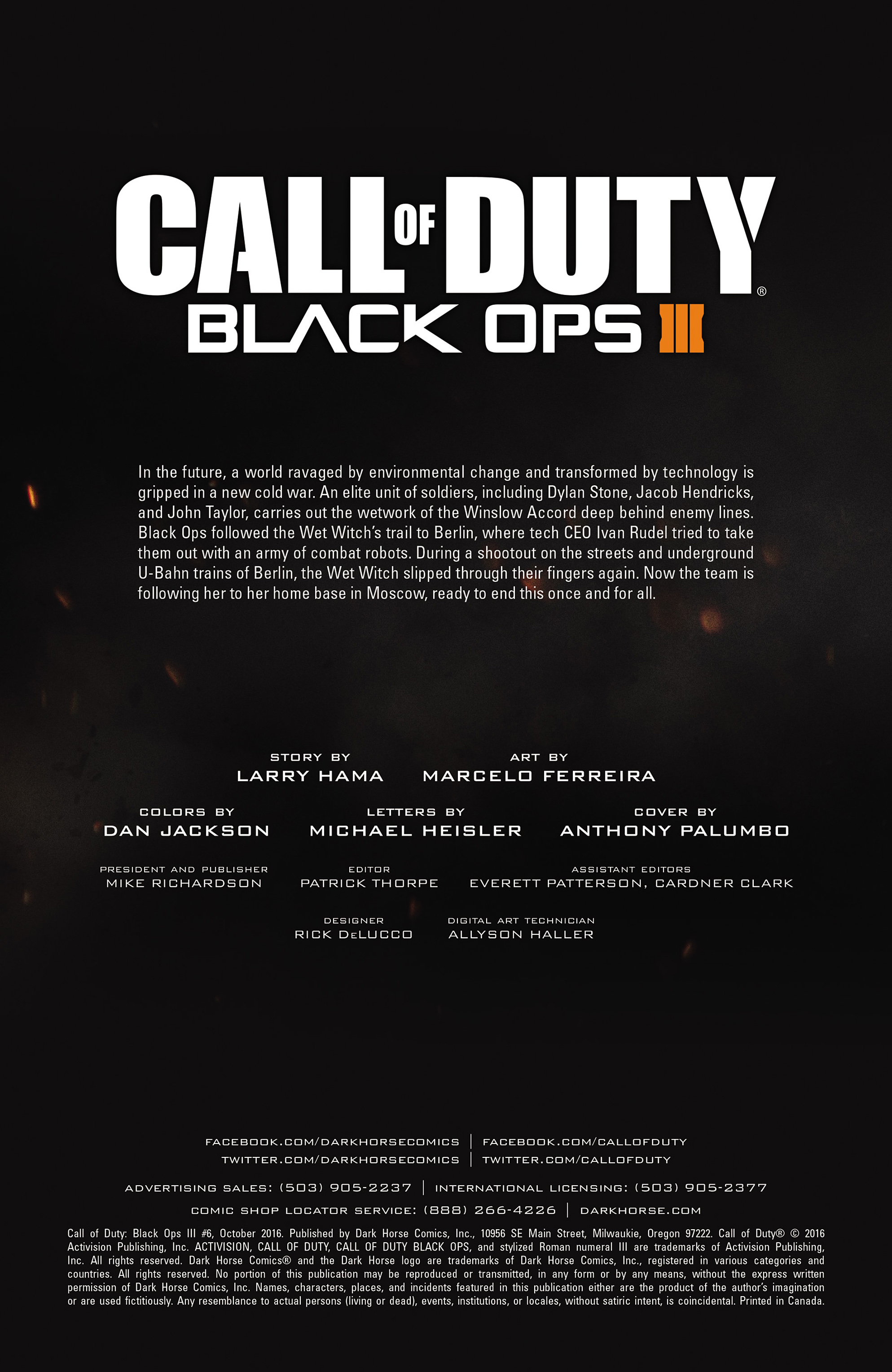 Read online Call of Duty: Black Ops III comic -  Issue #6 - 2