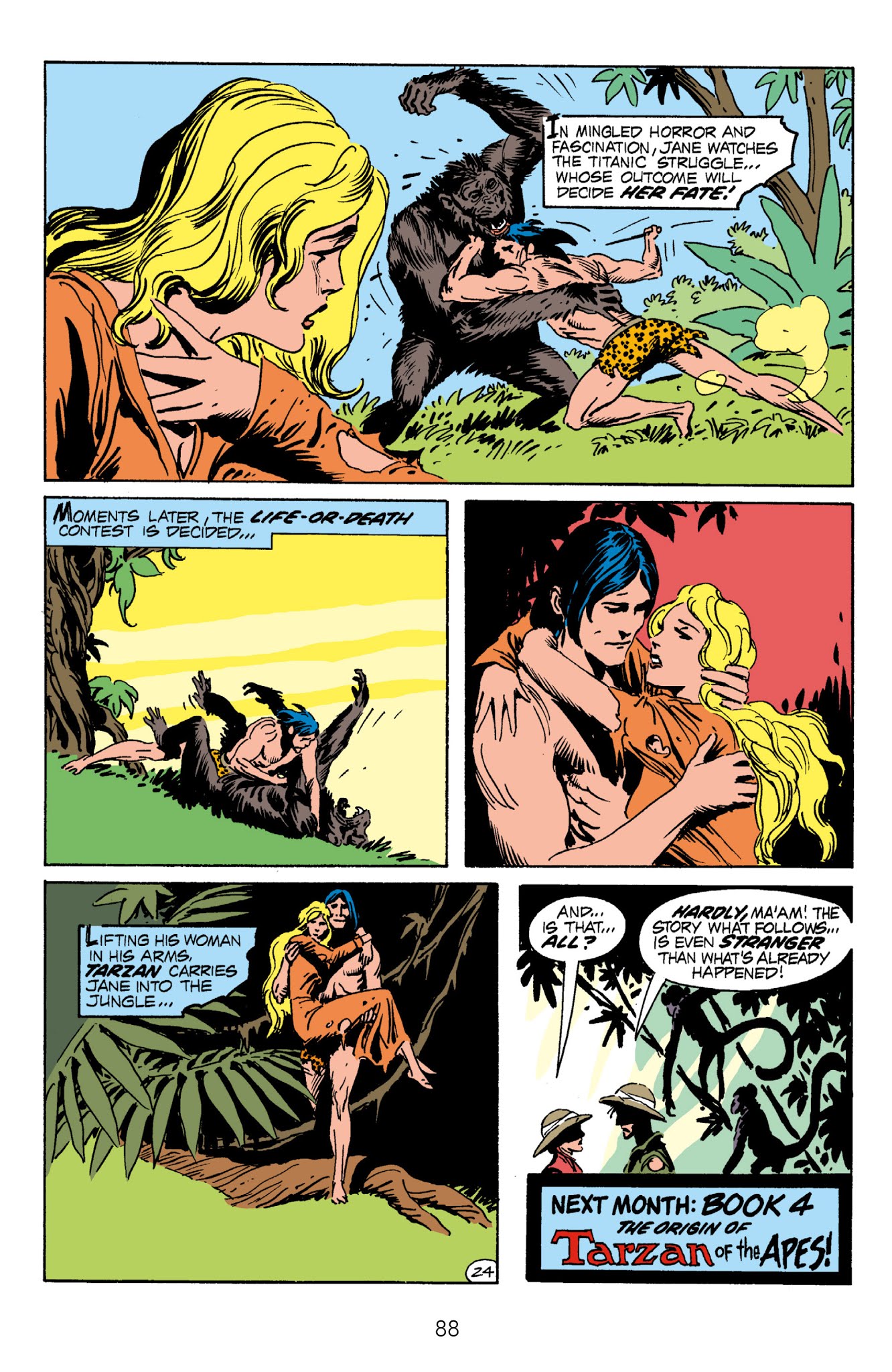 Read online Edgar Rice Burroughs' Tarzan The Joe Kubert Years comic -  Issue # TPB 1 (Part 1) - 88