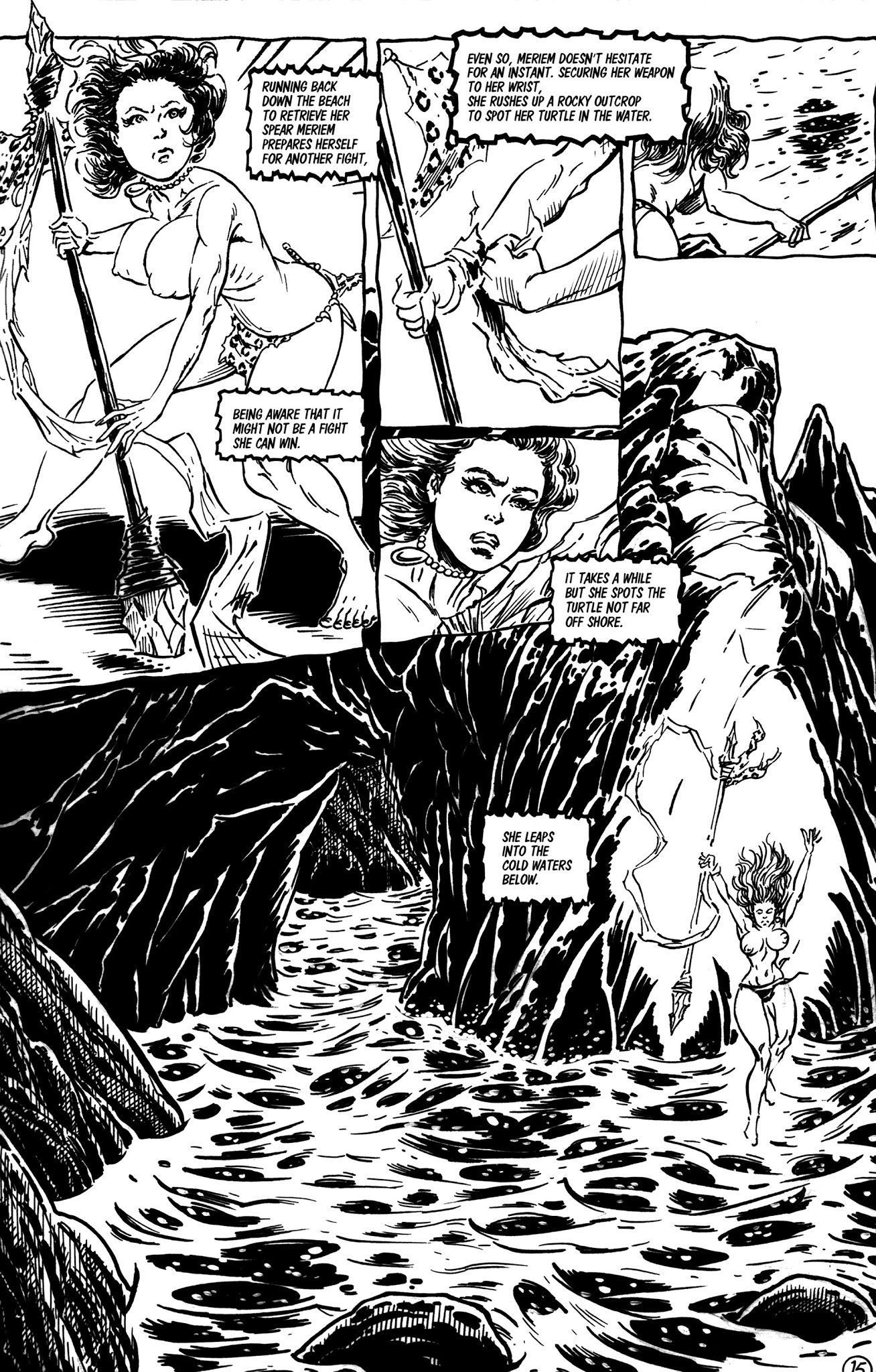 Read online Cavewoman: Sea Monsters comic -  Issue # Full - 17