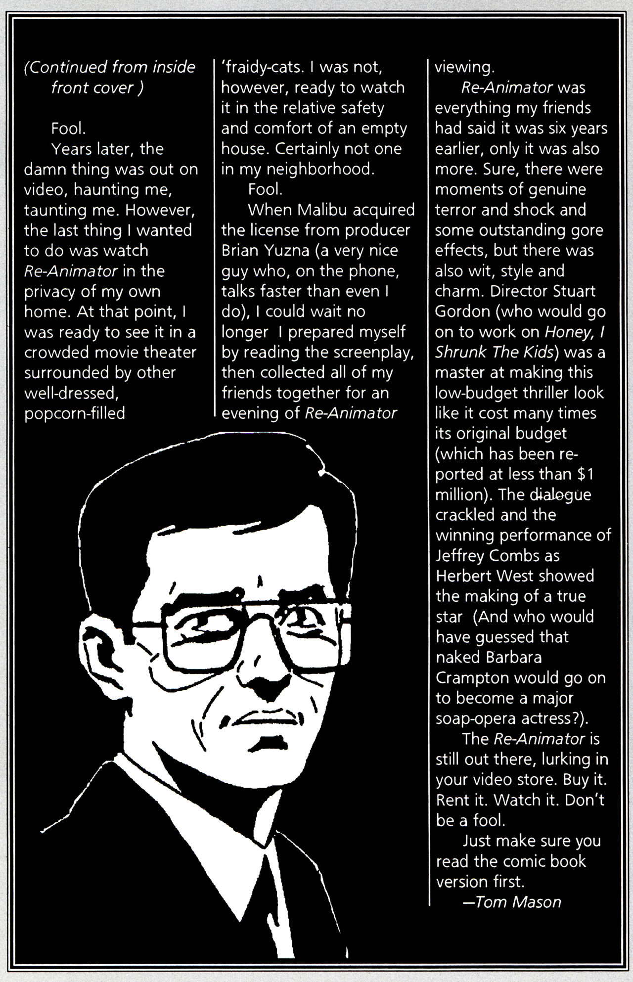 Read online Re-Animator (1991) comic -  Issue #1 - 26