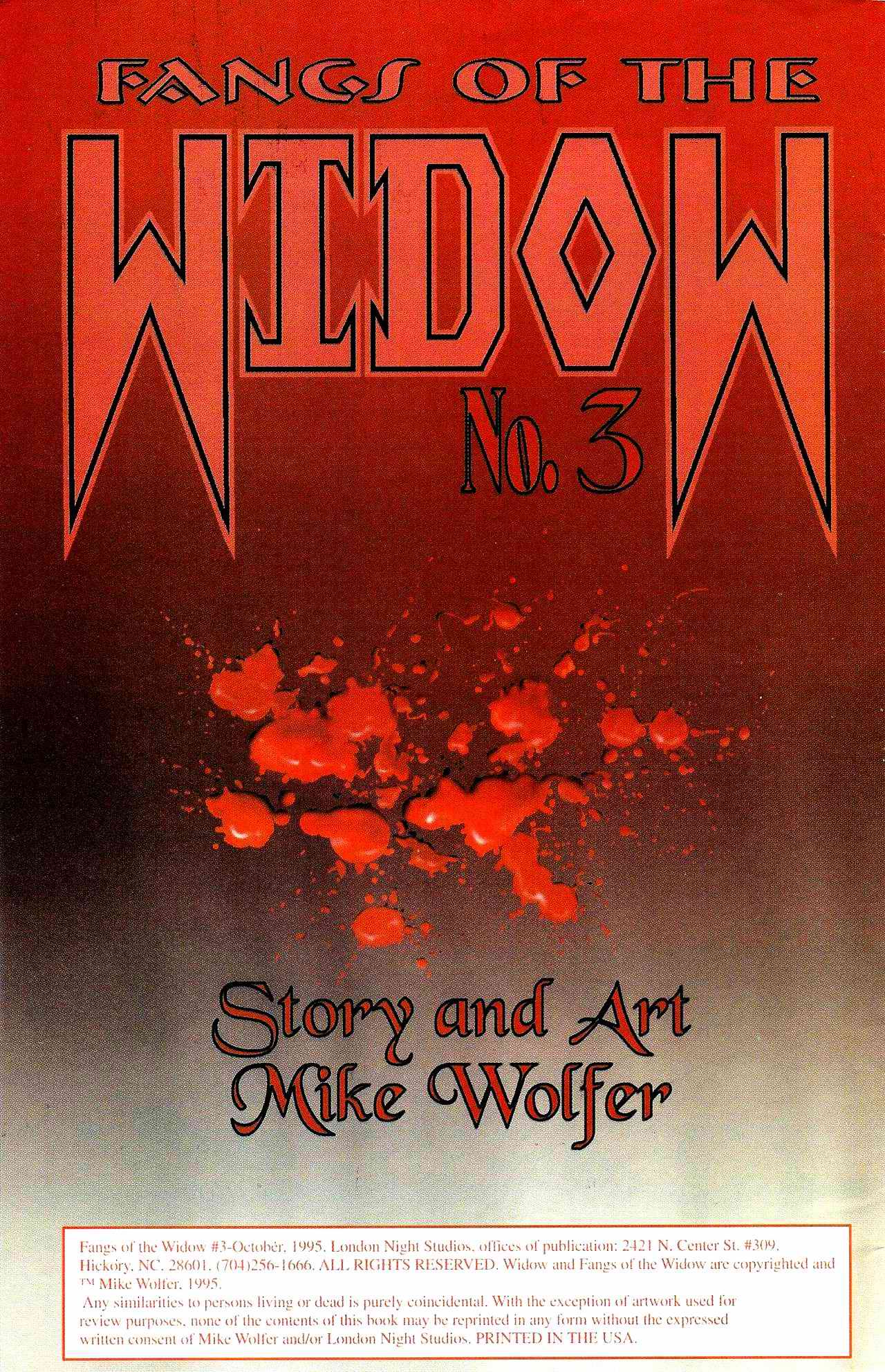 Read online Fangs of the Widow comic -  Issue #3 - 2