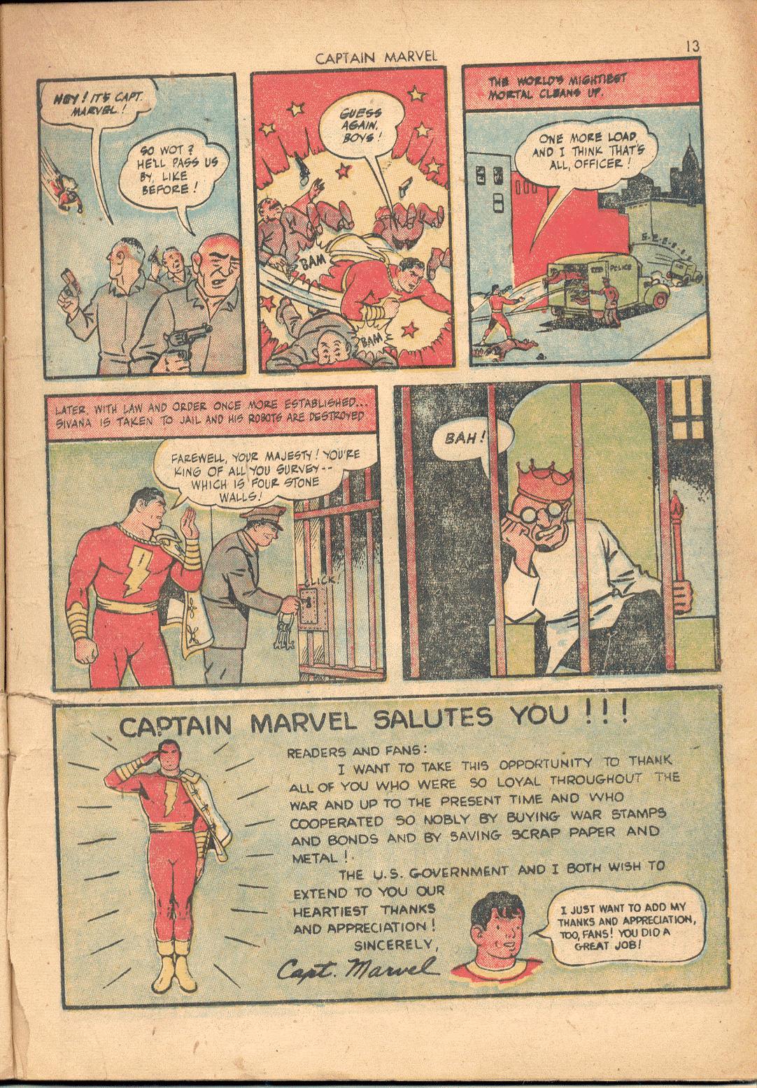 Read online Captain Marvel Adventures comic -  Issue #54 - 14