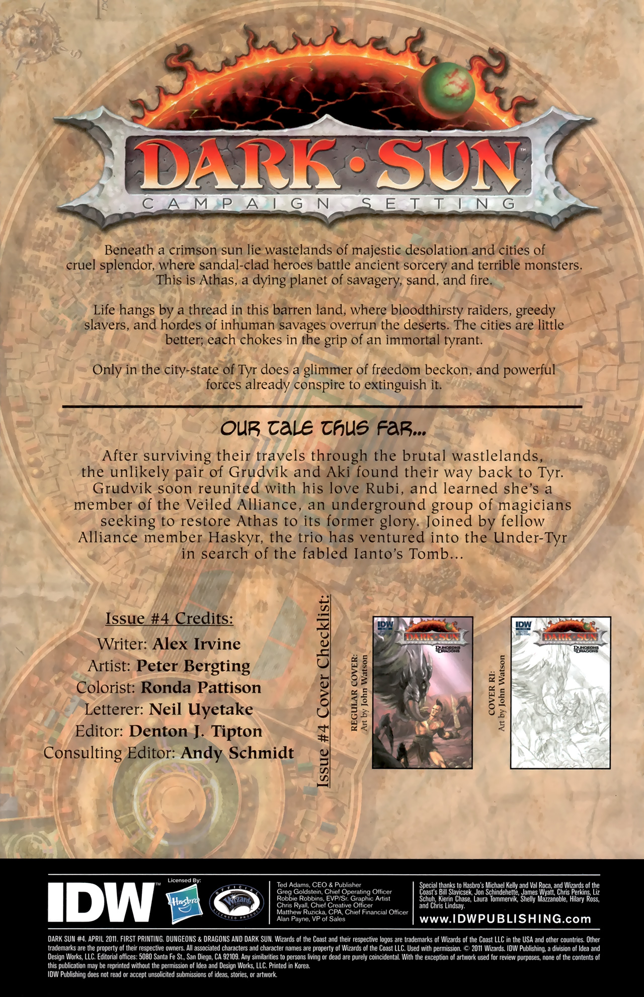 Read online Dark Sun comic -  Issue #4 - 2