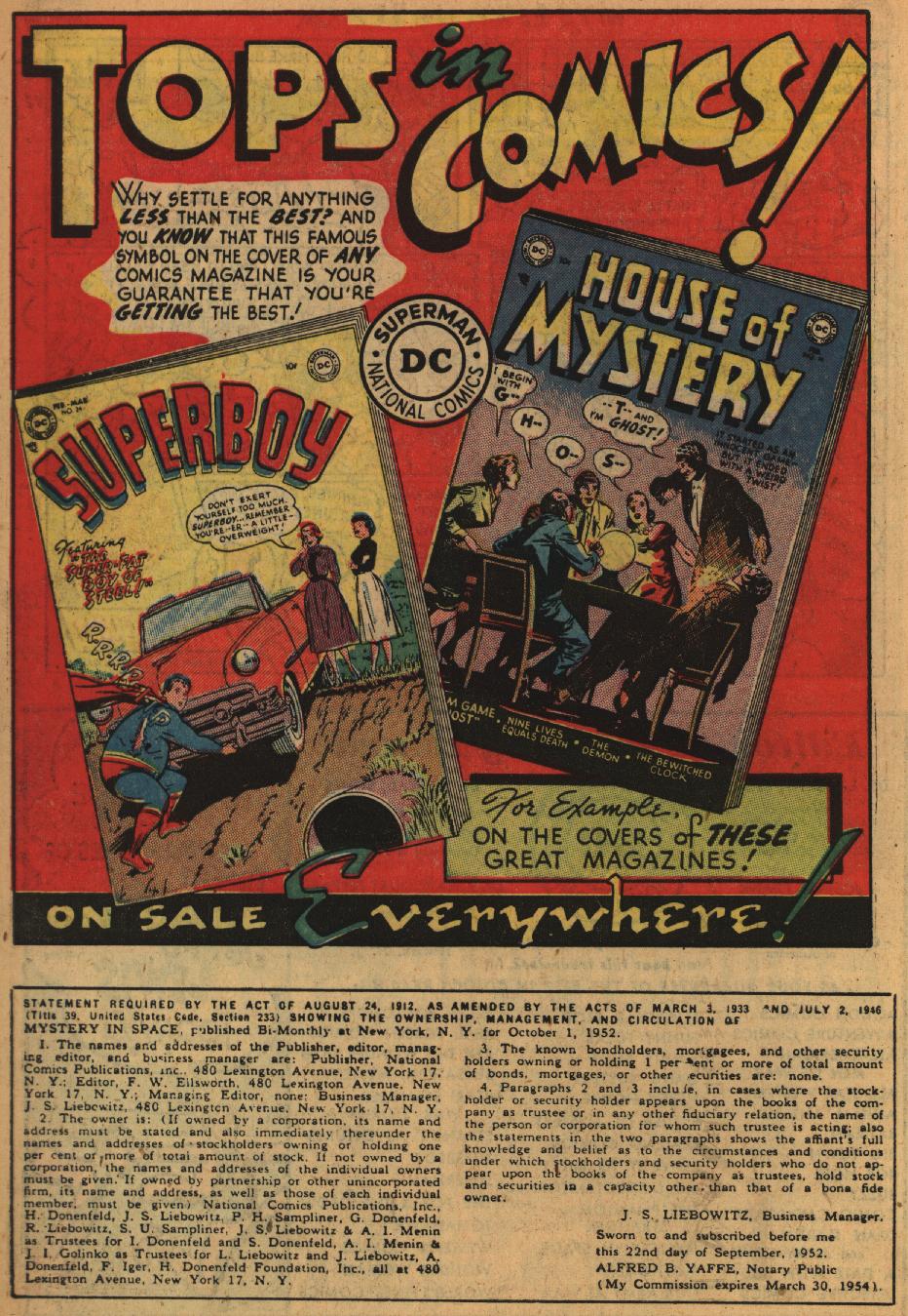 Read online Mystery in Space (1951) comic -  Issue #12 - 10