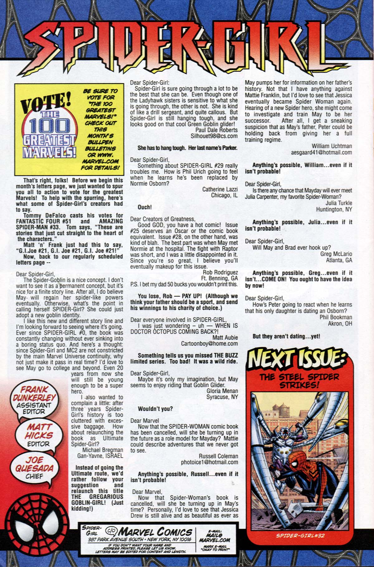 Read online Spider-Girl (1998) comic -  Issue #31 - 24
