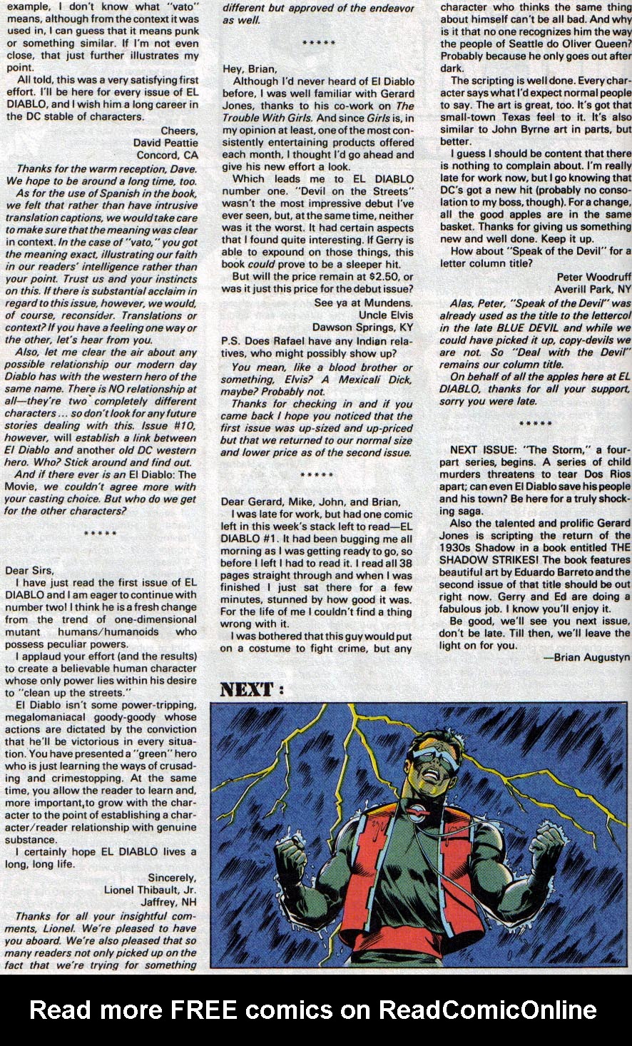 Read online El Diablo (1989) comic -  Issue #3 - 27