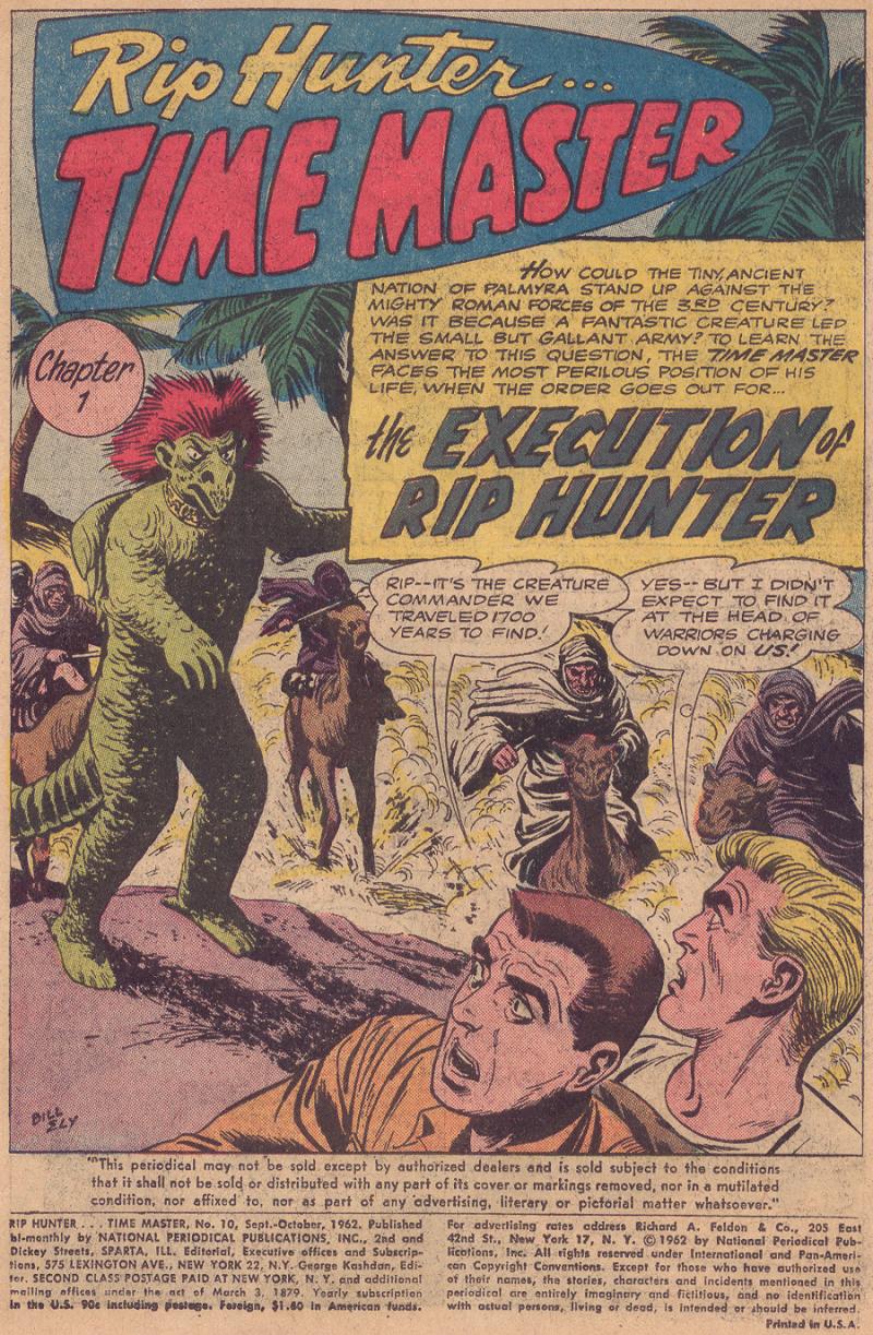 Read online Rip Hunter...Time Master comic -  Issue #10 - 2