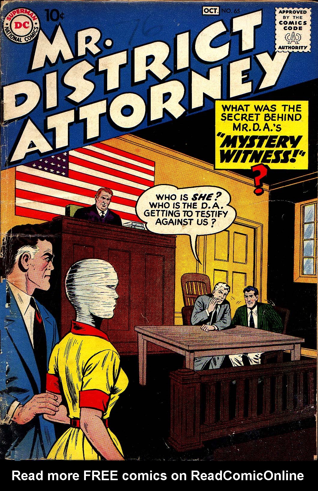 Read online Mr. District Attorney comic -  Issue #65 - 1