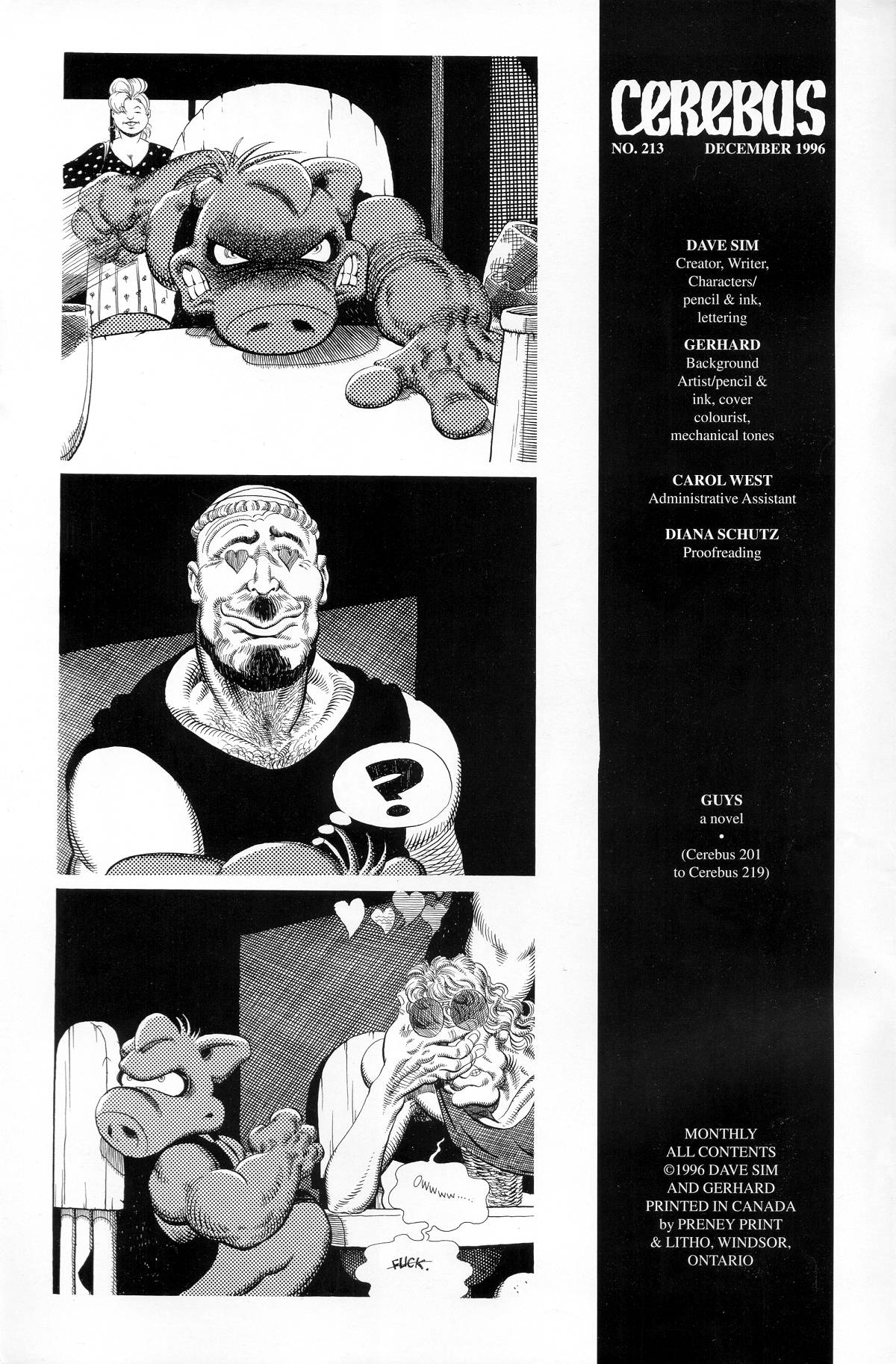 Read online Cerebus comic -  Issue #213 - 2