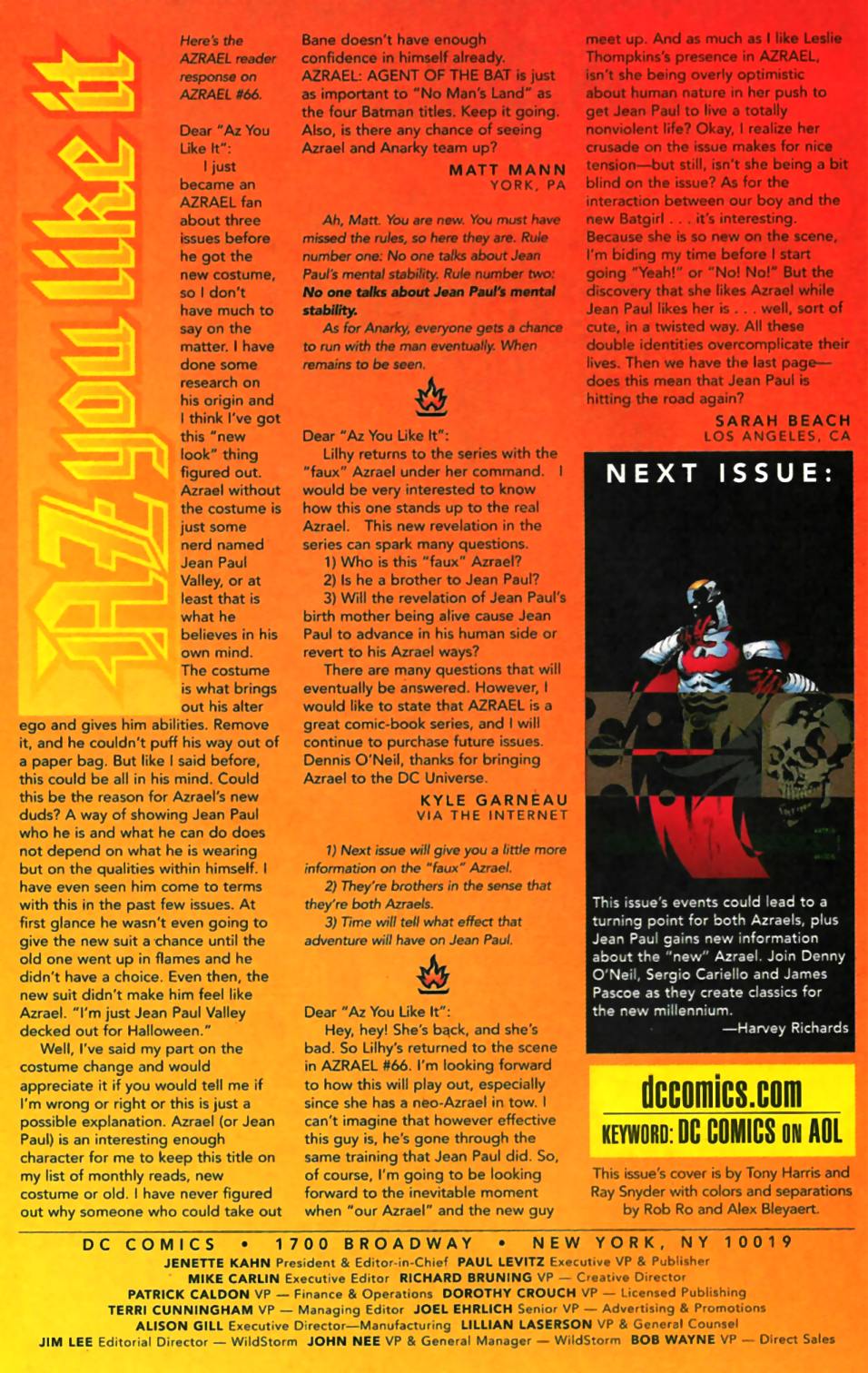 Read online Azrael: Agent of the Bat comic -  Issue #70 - 24