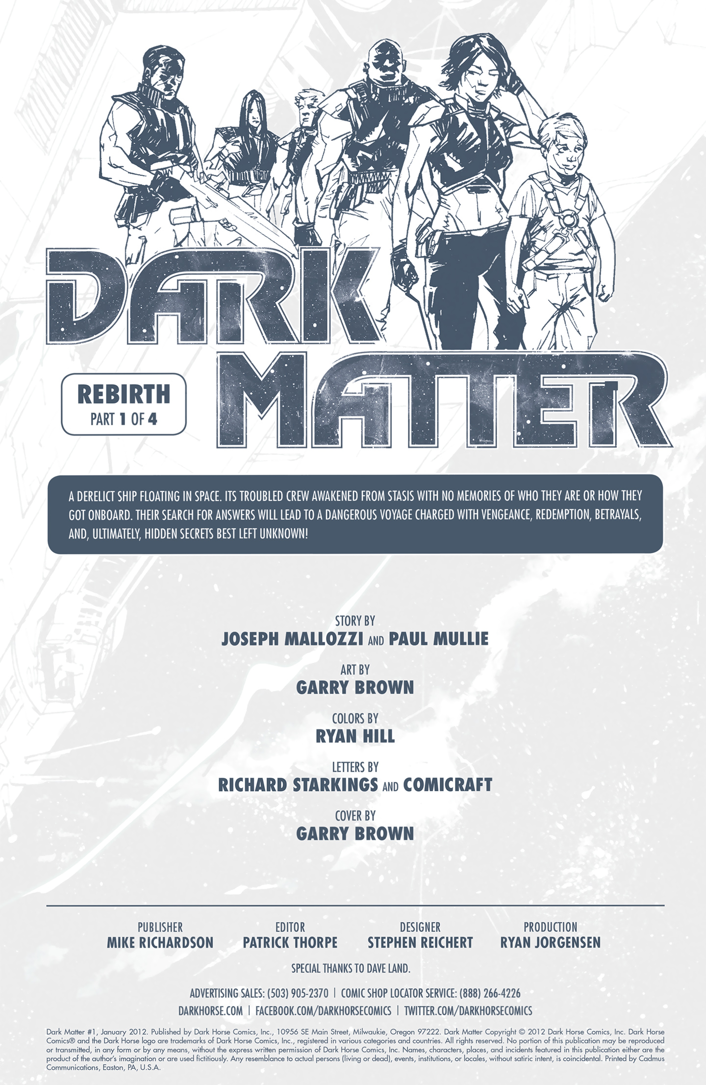 Read online Dark Matter comic -  Issue #1 - 2