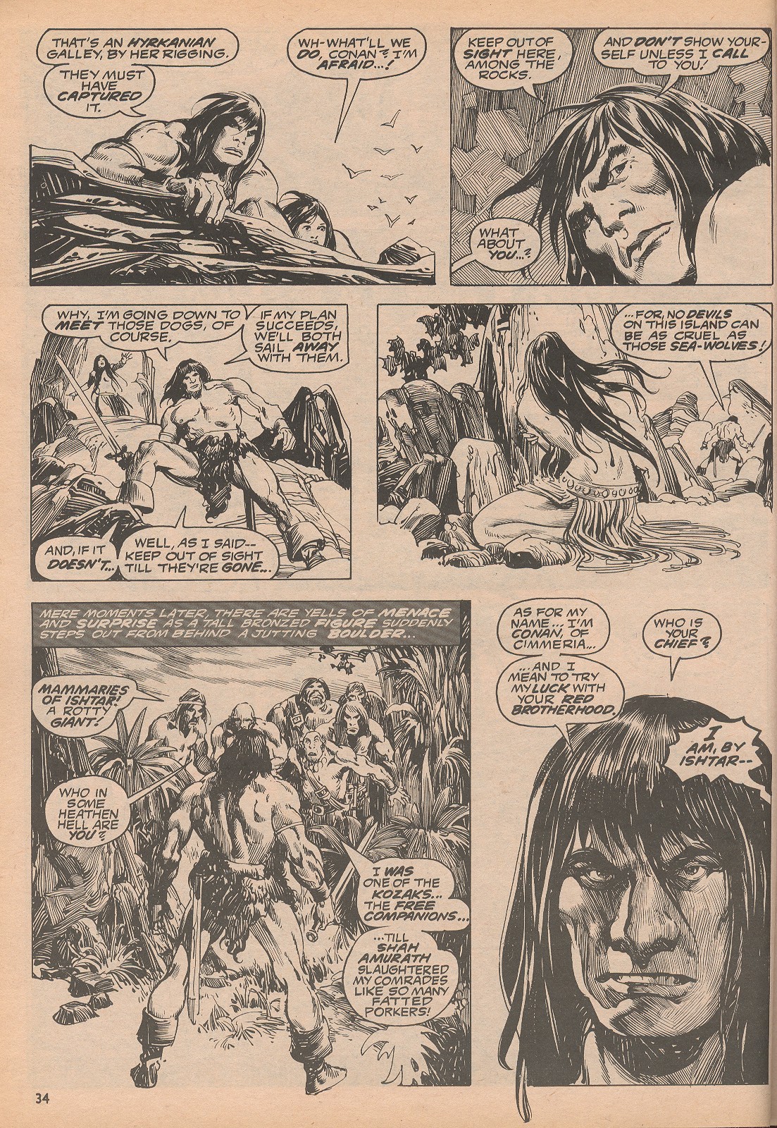 Read online The Savage Sword Of Conan comic -  Issue #4 - 34