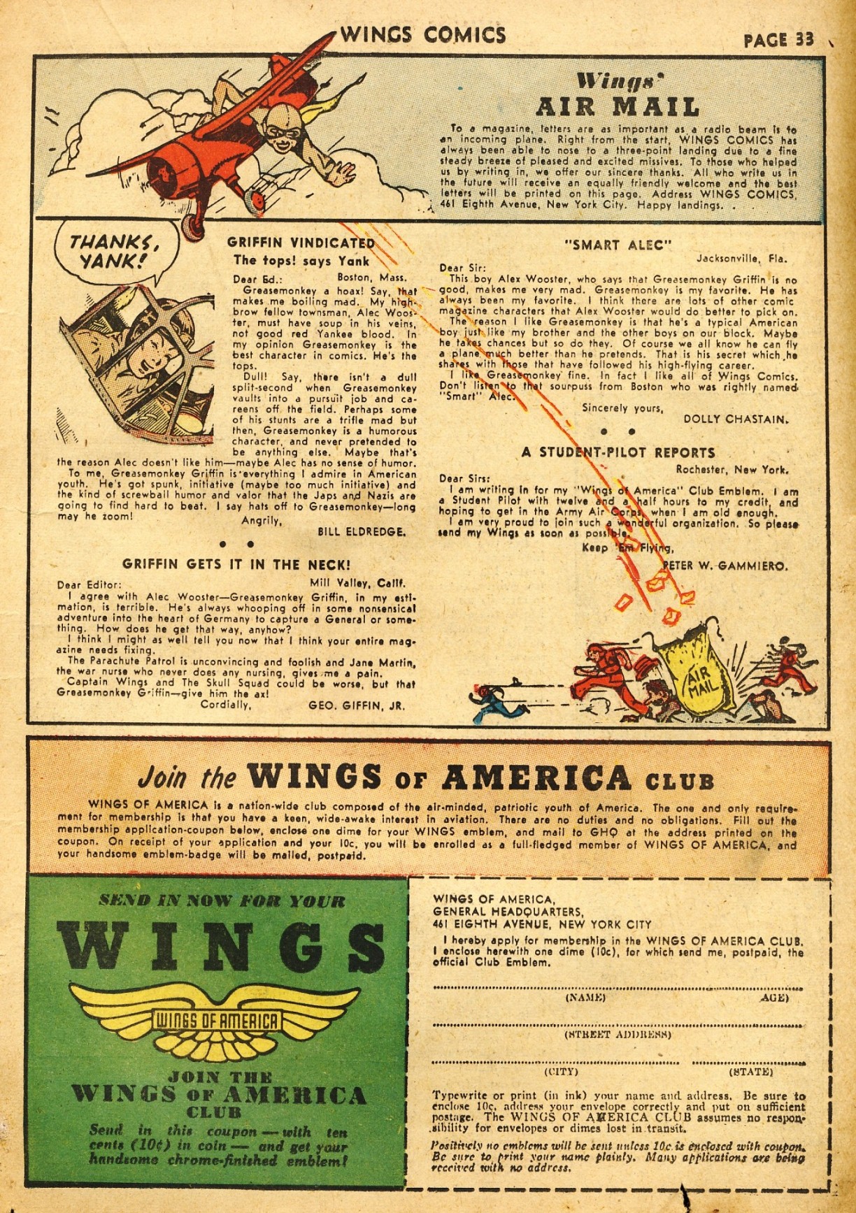 Read online Wings Comics comic -  Issue #22 - 35