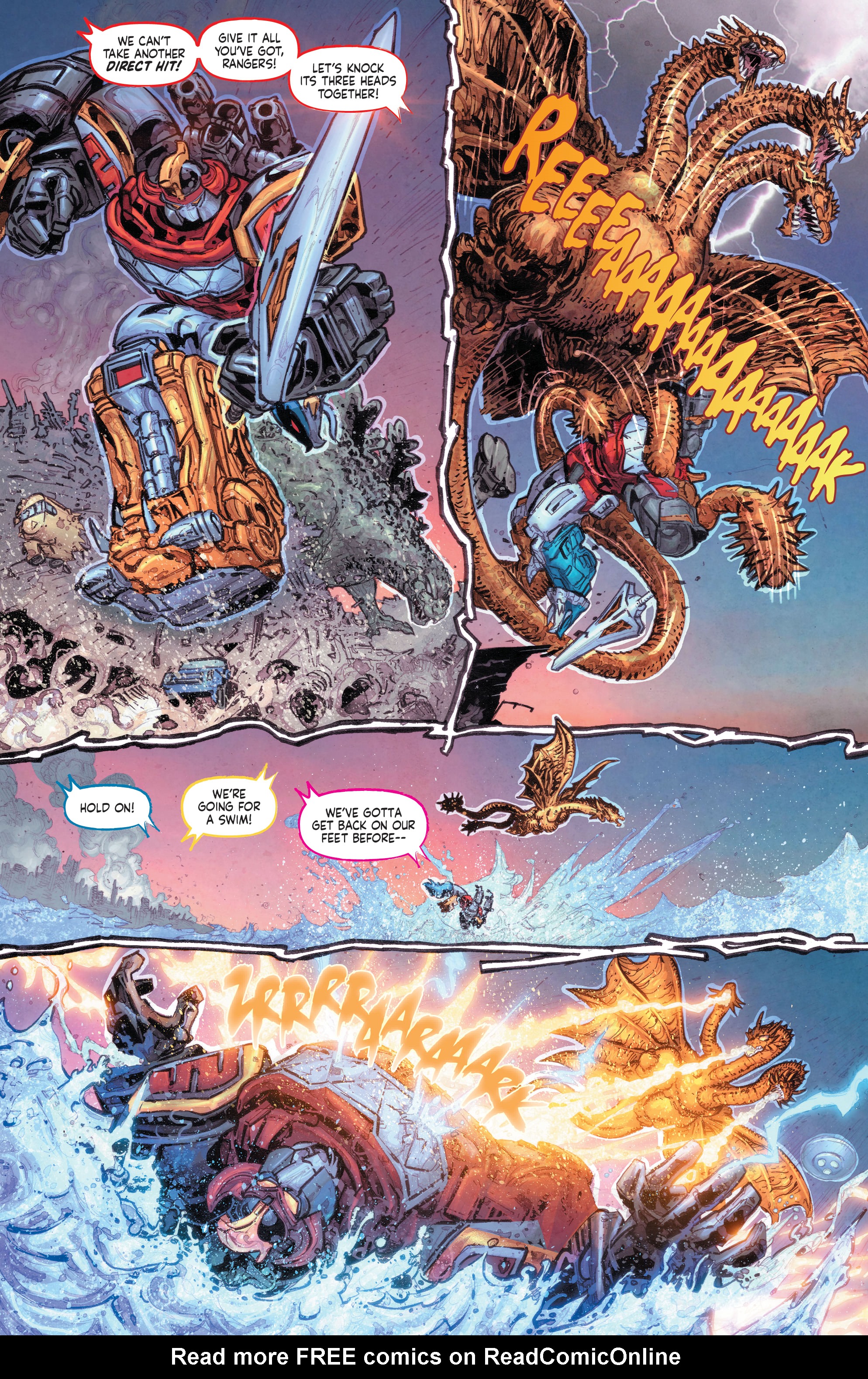 Read online Godzilla vs. The Mighty Morphin Power Rangers comic -  Issue #4 - 9