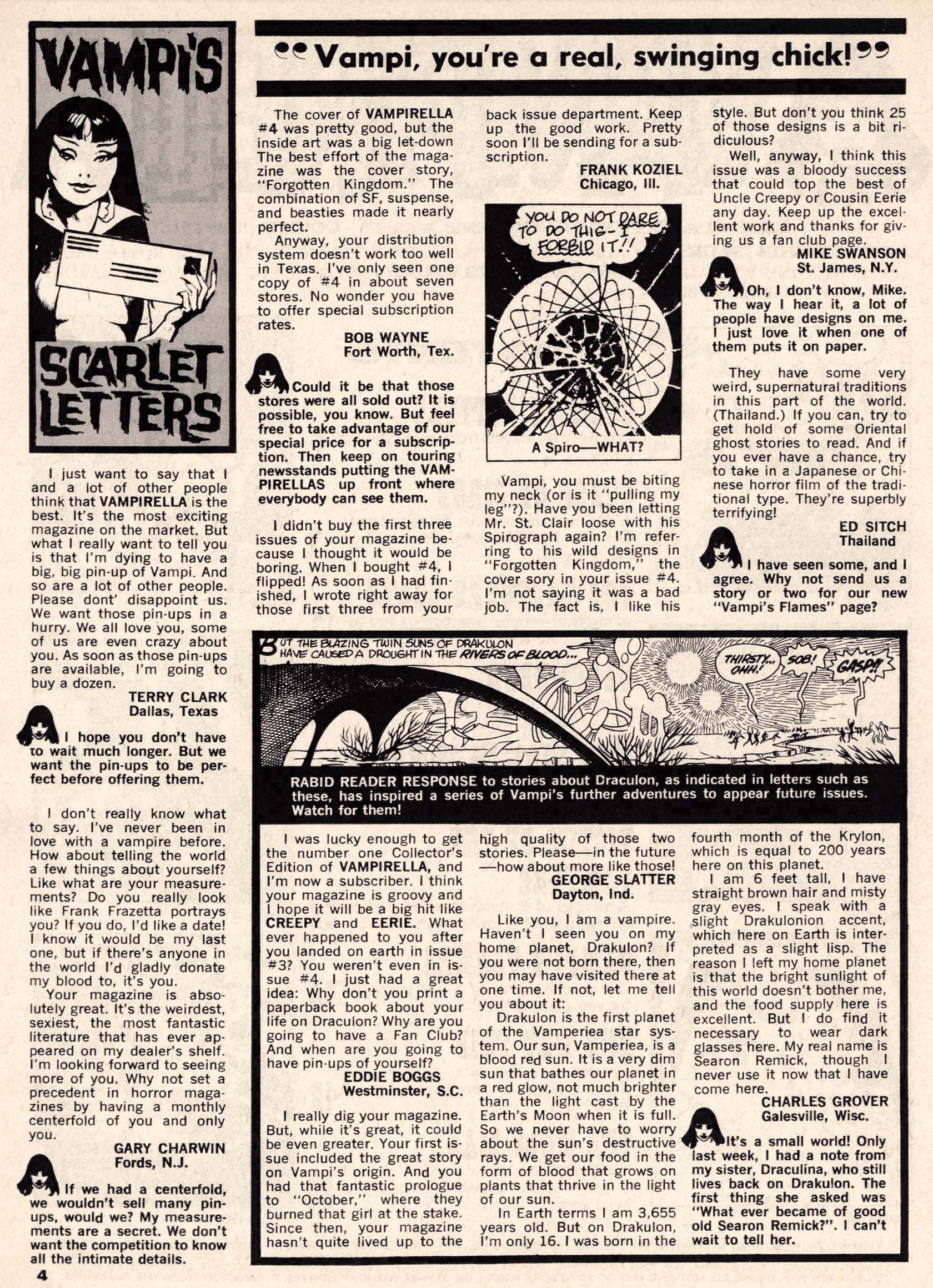 Read online Vampirella (1969) comic -  Issue #6 - 4