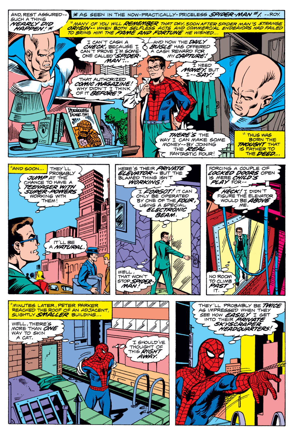 Read online What If? (1977) comic -  Issue #1 - Spider-Man joined the Fantastic Four - 6