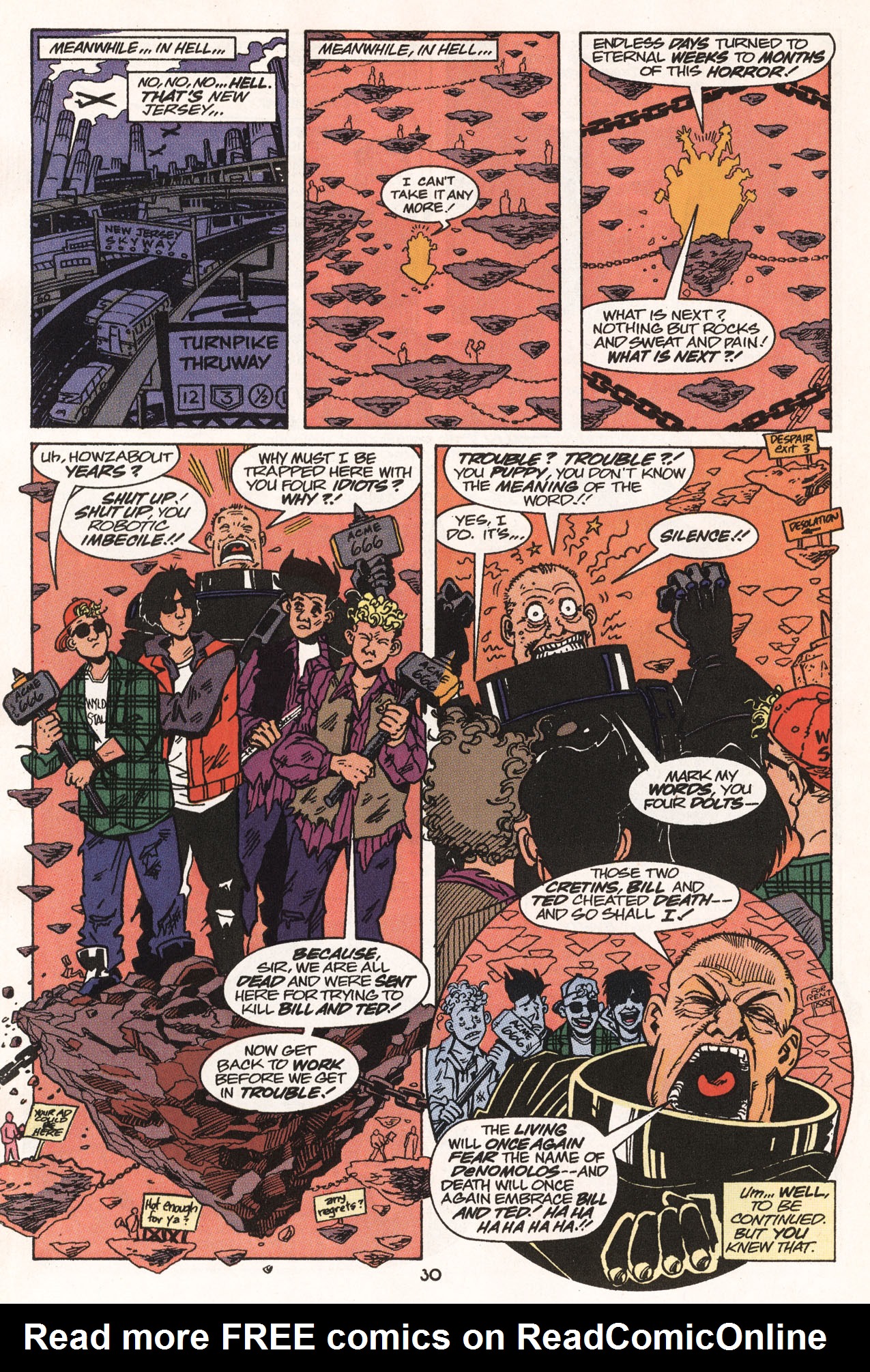 Read online Bill & Ted's Excellent Comic Book comic -  Issue #4 - 30