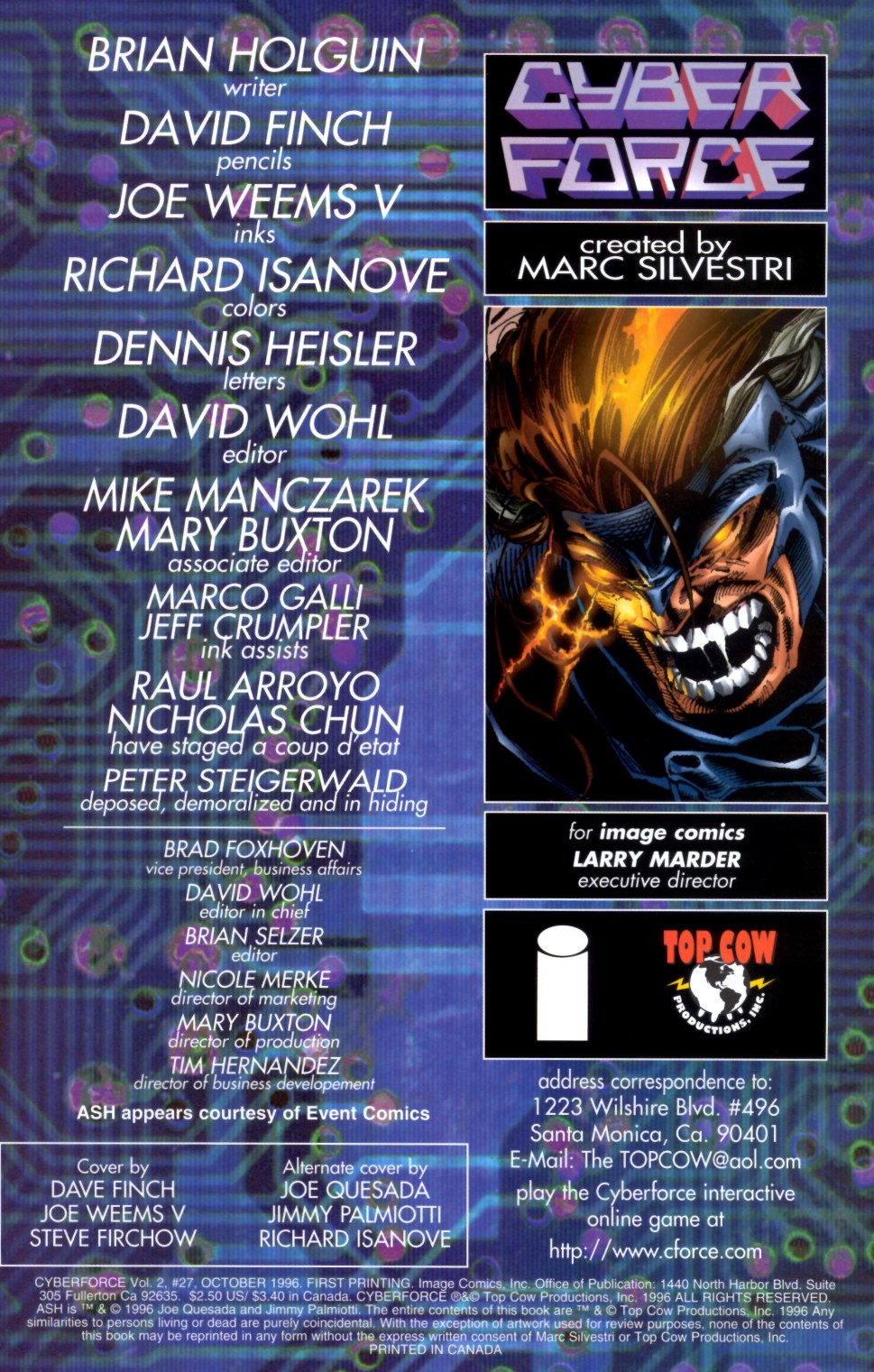 Read online Cyberforce (1993) comic -  Issue #27 - 3